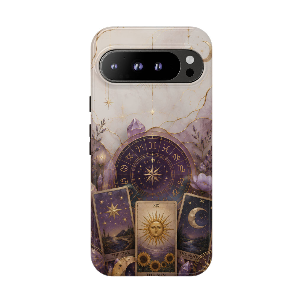 Tarot Google Pixel Phone Case | Celestial Crystal Astrology Phone Case
