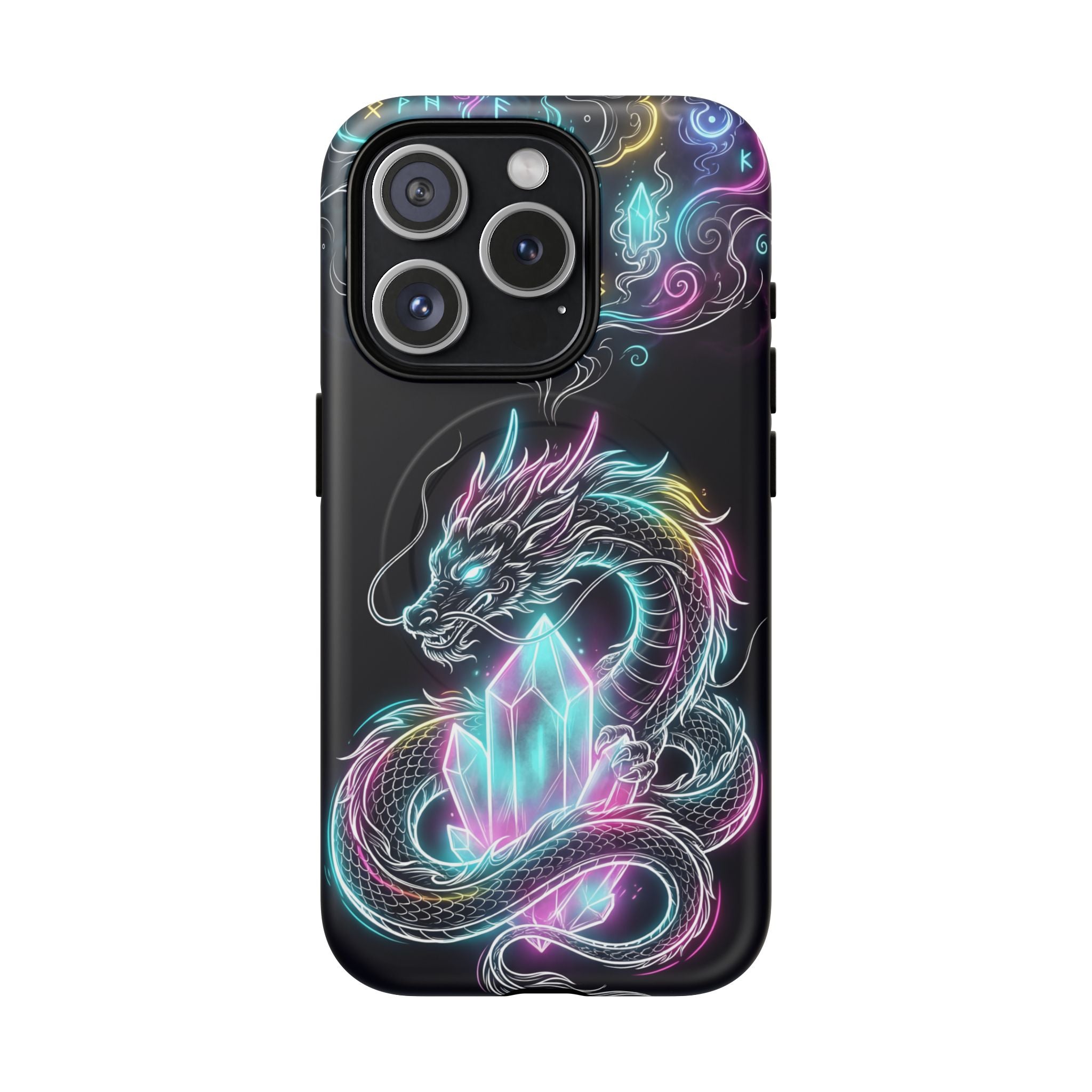 Neon Loong Crystal MagSafe iPhone Case