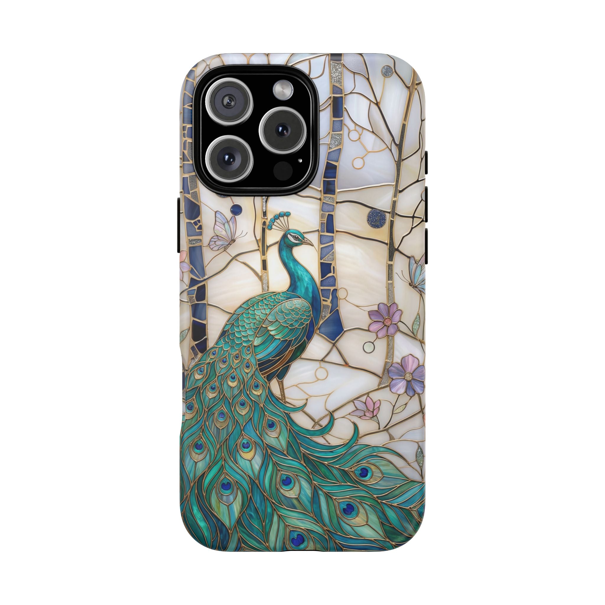 Peacock Stained Glass iPhone Case
