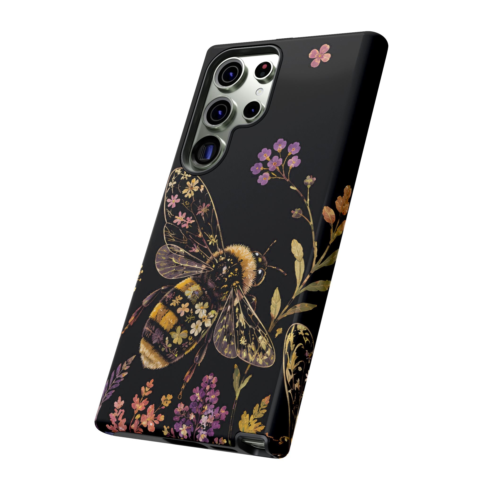 Vintage Bee Floral Samsung Galaxy Phone Case