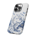 Vintage Blue White Porcelain iPhone Case | Chinoiserie Floral Tough Cover