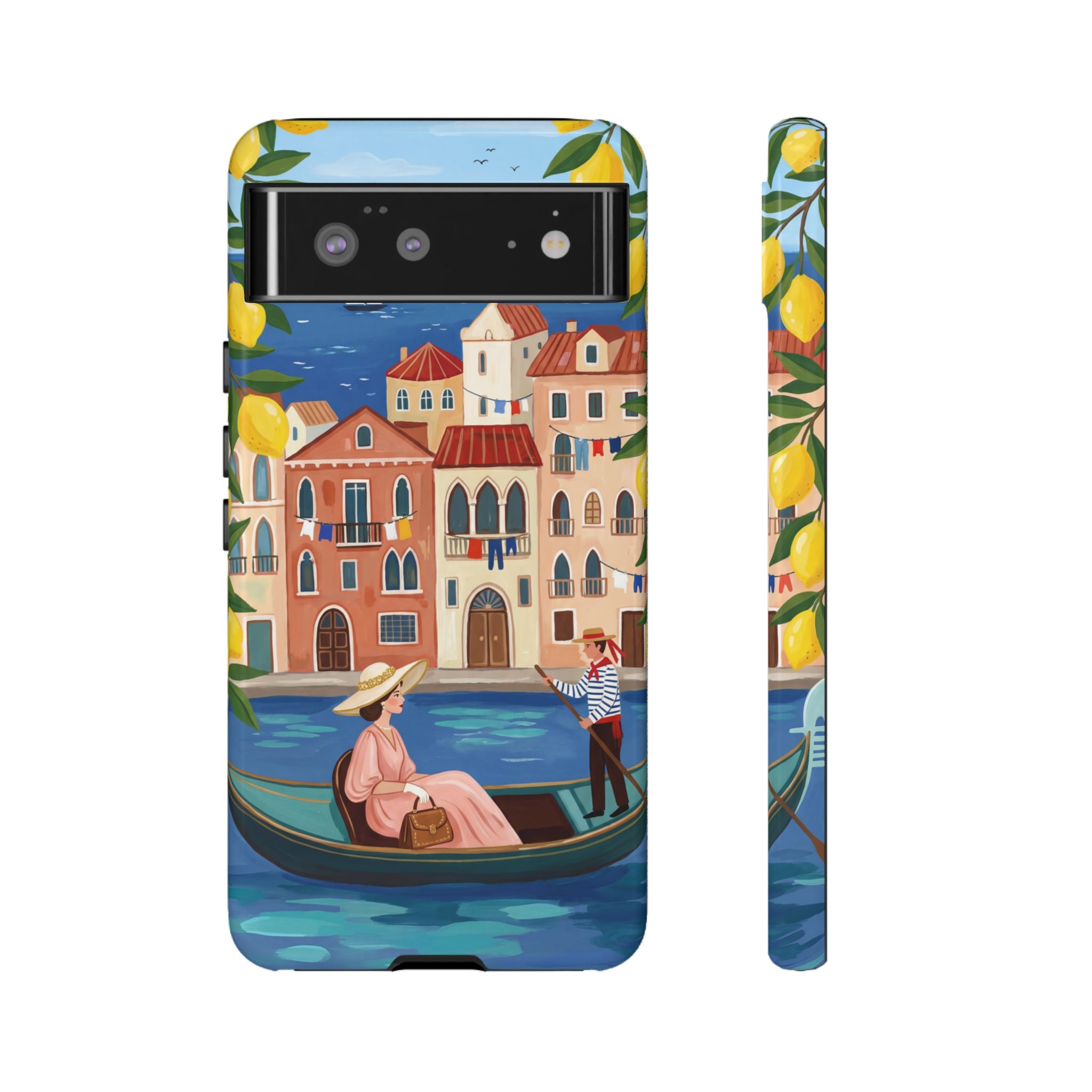Venetian Gondola Google Pixel Phone Case | Lemon Coast Waterfront Travel