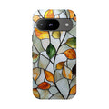 Stained Glass Autumn Leaves Mosaic Google Pixel Case