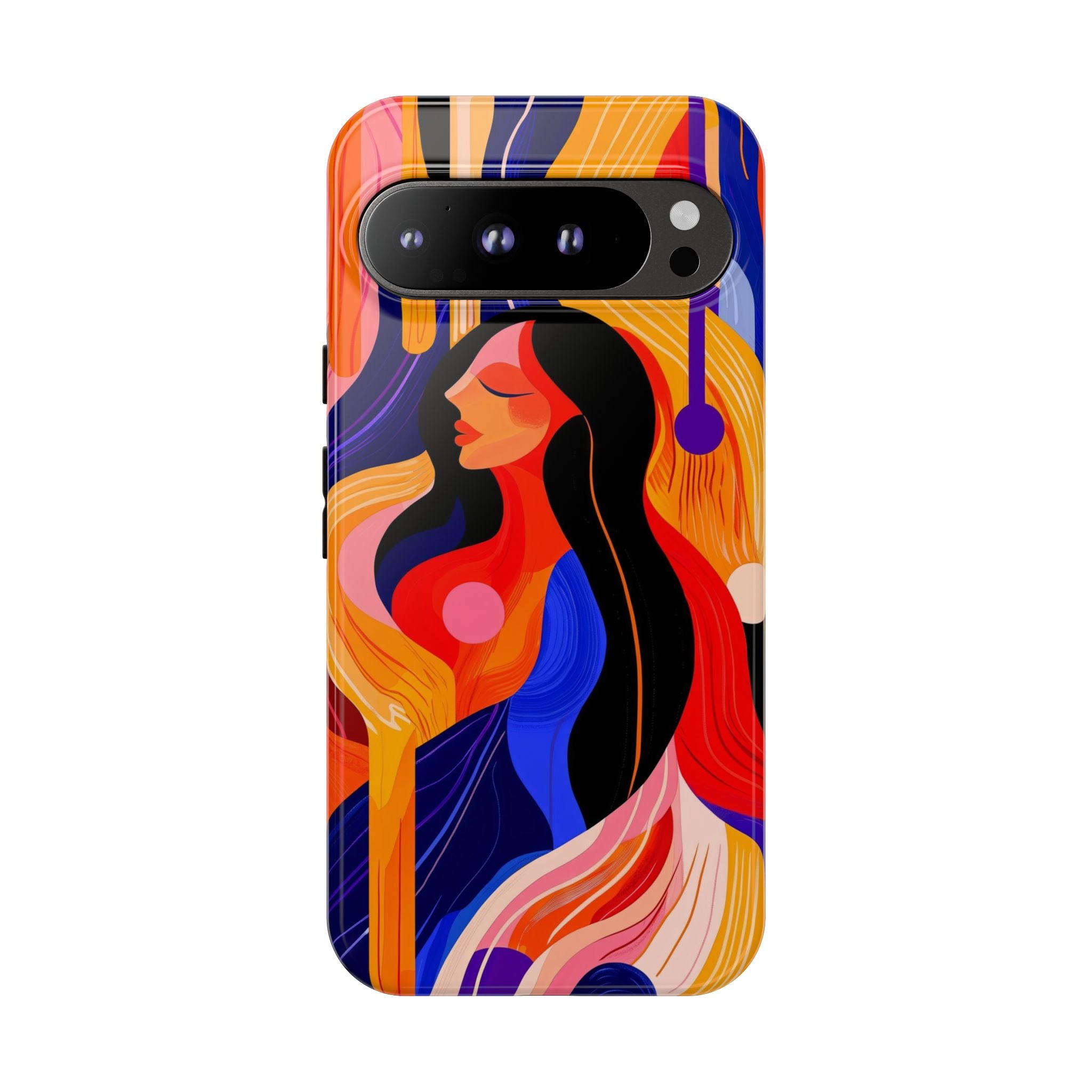 Abstract Colourful Woman Google Pixel Tough Case | Vibrant Artistic