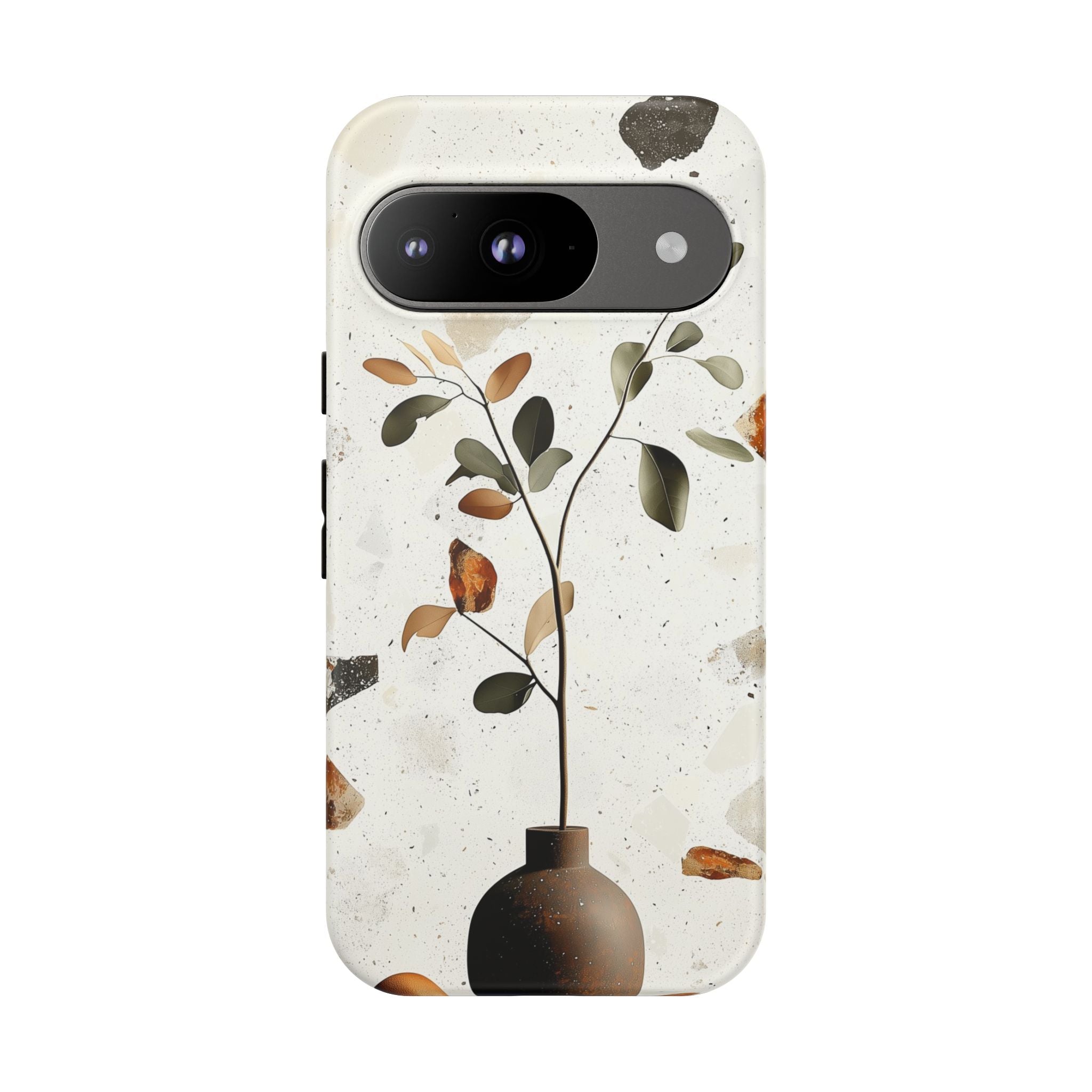 Floral Terrazzo Google Pixel Case | Minimal Vase Botanical