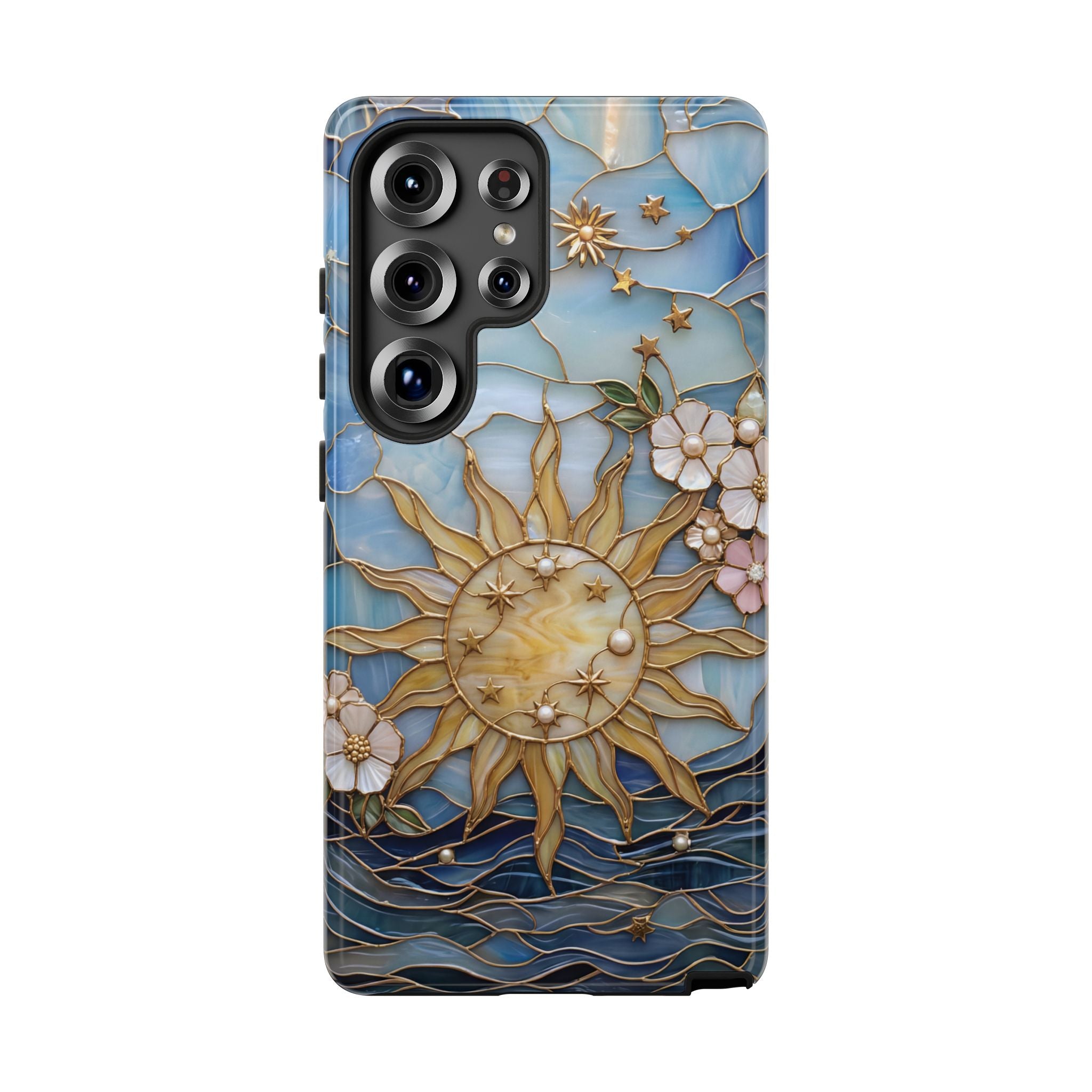 Stained Glass Floral Sun & Sea Tough Samsung Galaxy Case