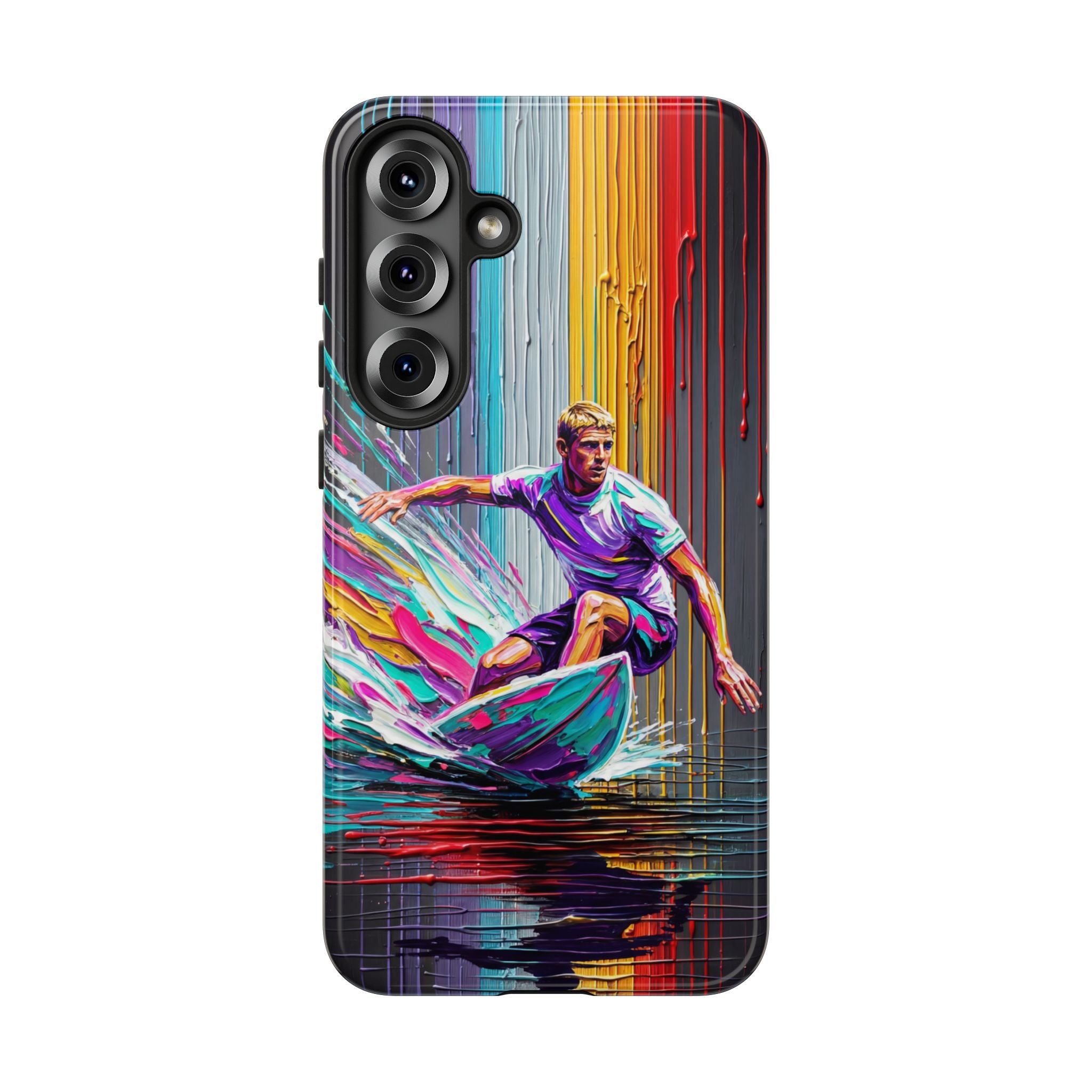 Surfing Rainbow Tough Samsung Galaxy Phone Case
