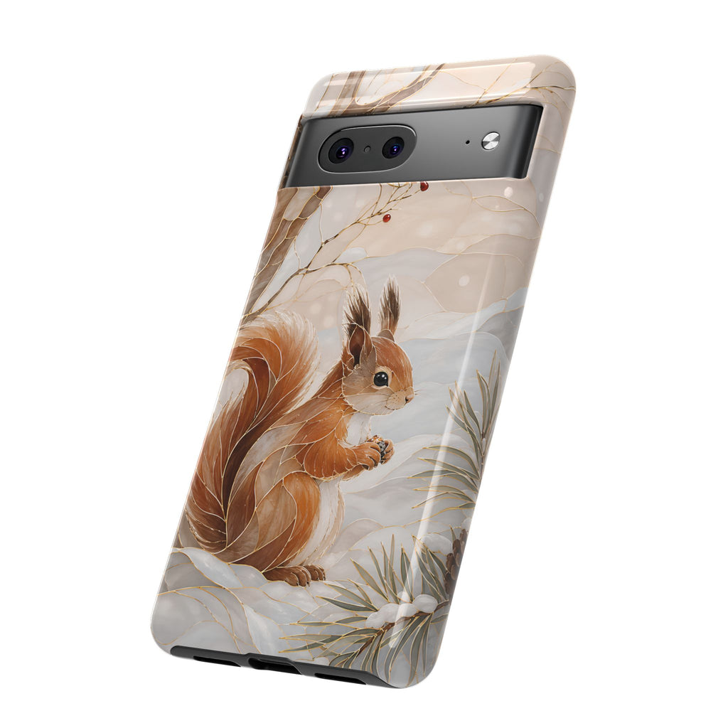 Squirrel Google Pixel Phone Case | Winter Woodland Phone Case