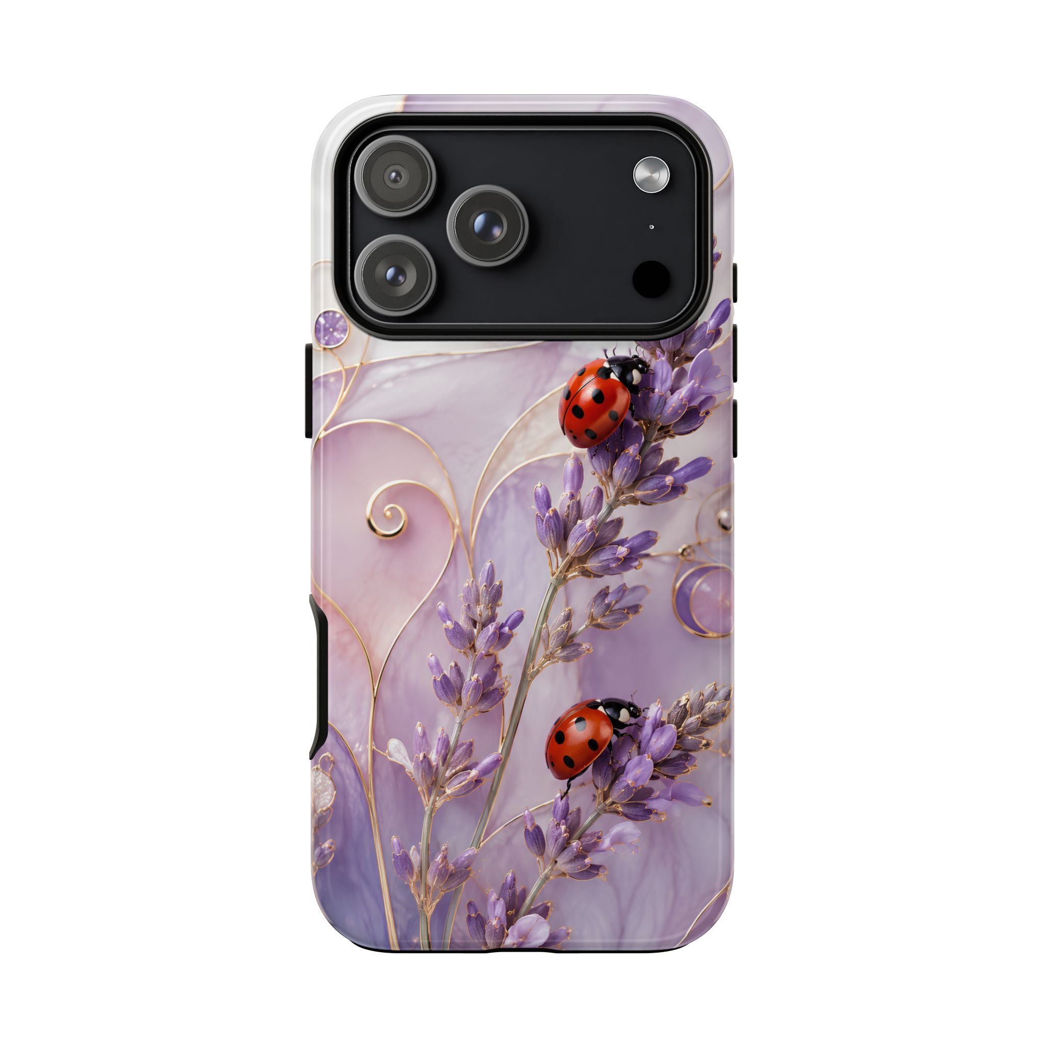 Lavender Ladybug iPhone Case | Floral iPhone Case