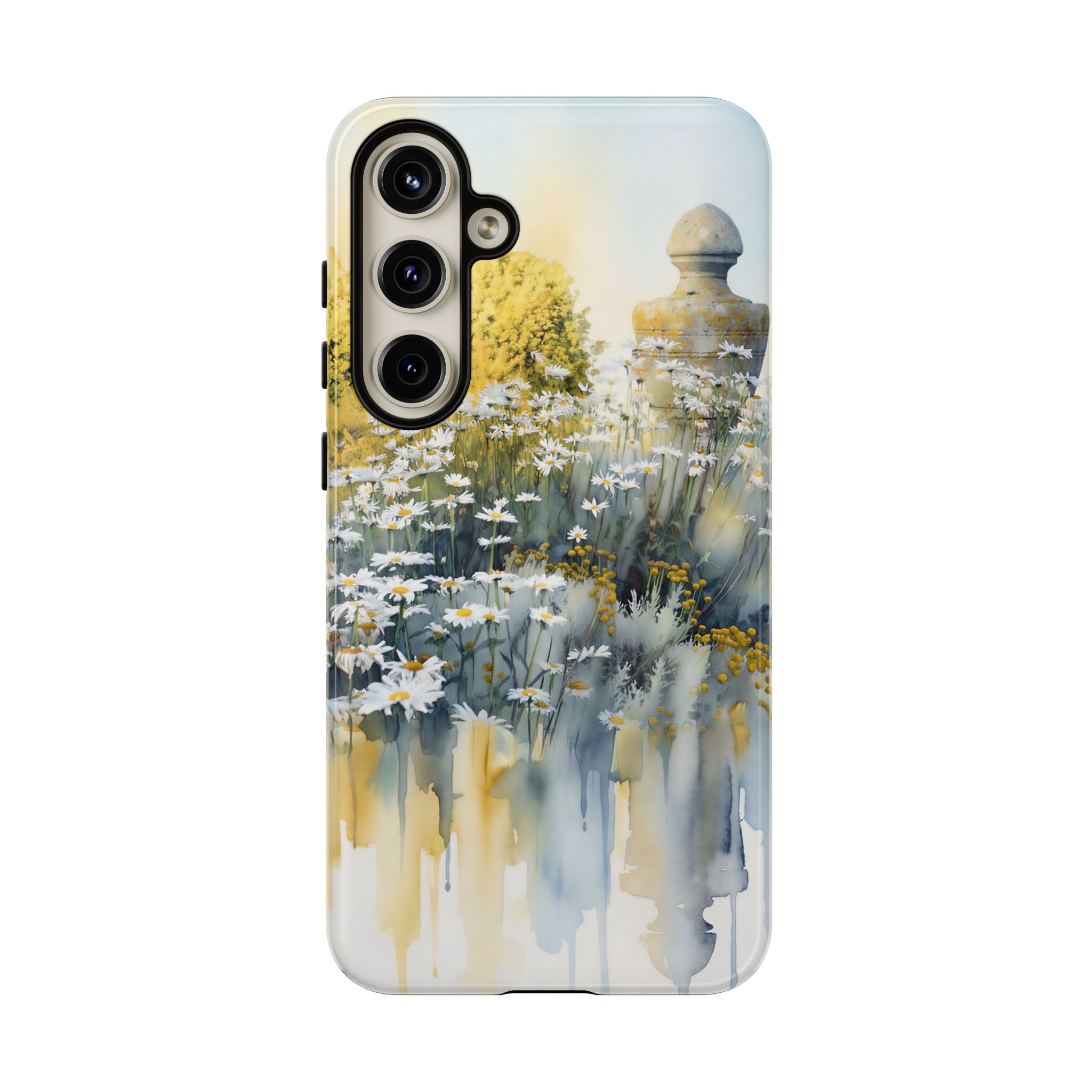 Watercolor Floral Daisy Garden Samsung Galaxy Phone Case