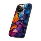 Abstract Colourful Drop iPhone Case — Vibrant Stained-Glass