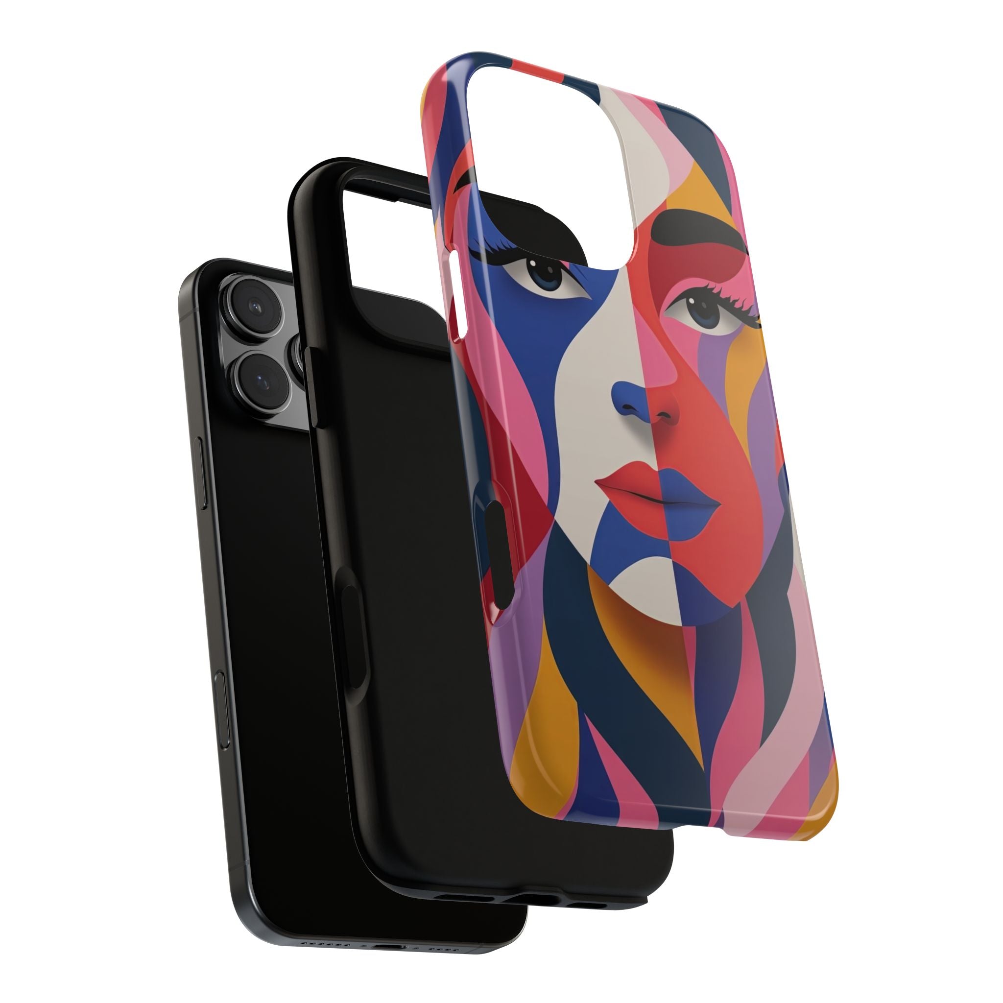 Abstract Colourful Face iPhone Case | Vibrant Pop Art
