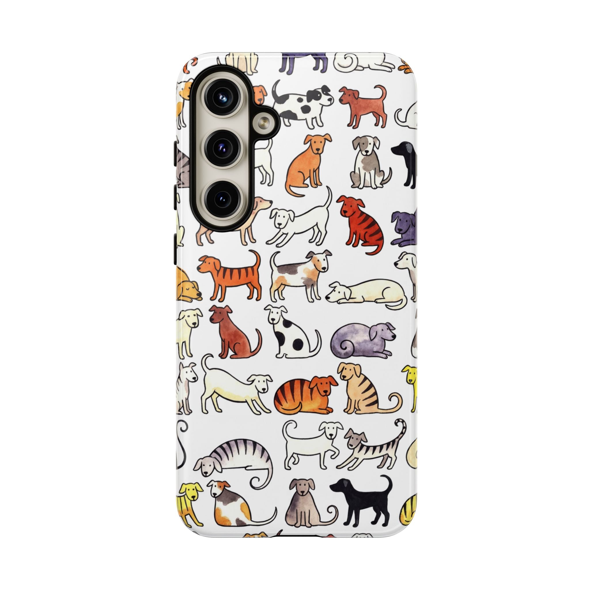 Dog Pattern Samsung Galaxy Case | Cute Colourful Dogs