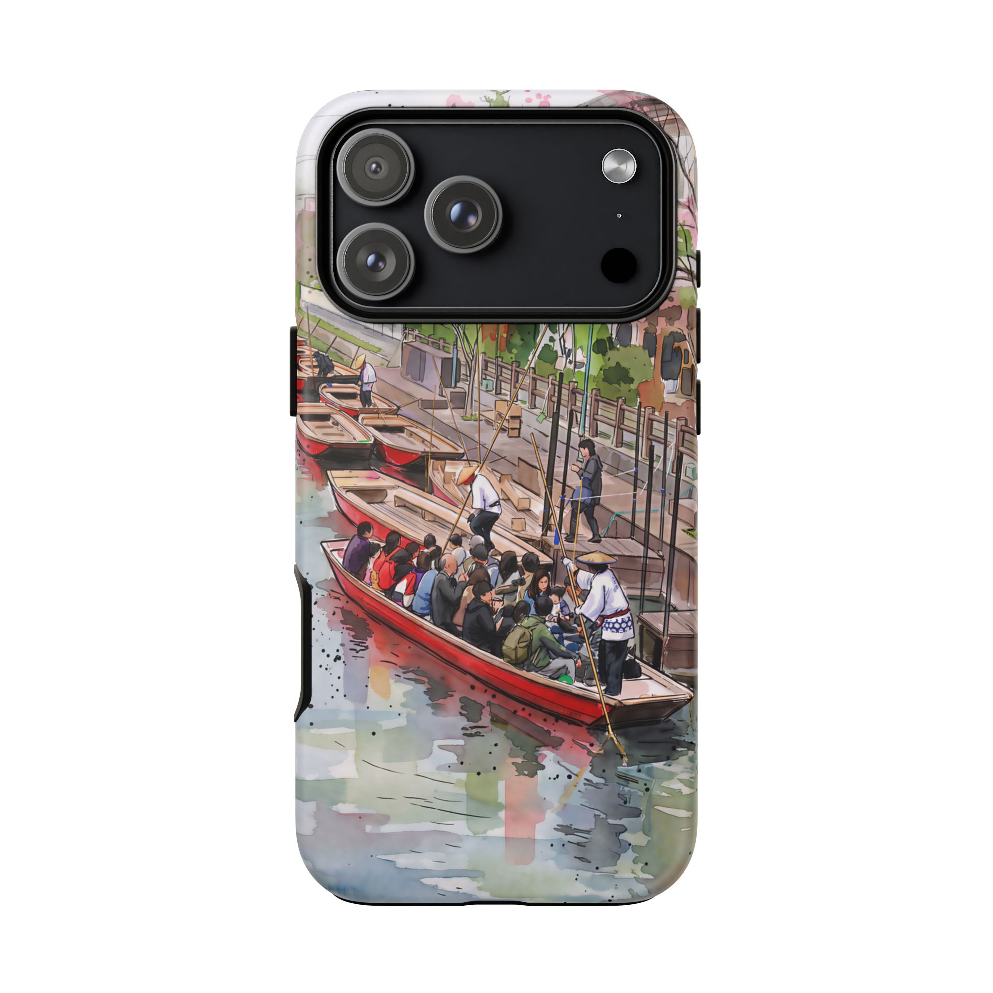 Japan Canal Boat Serenity | Art iPhone Case