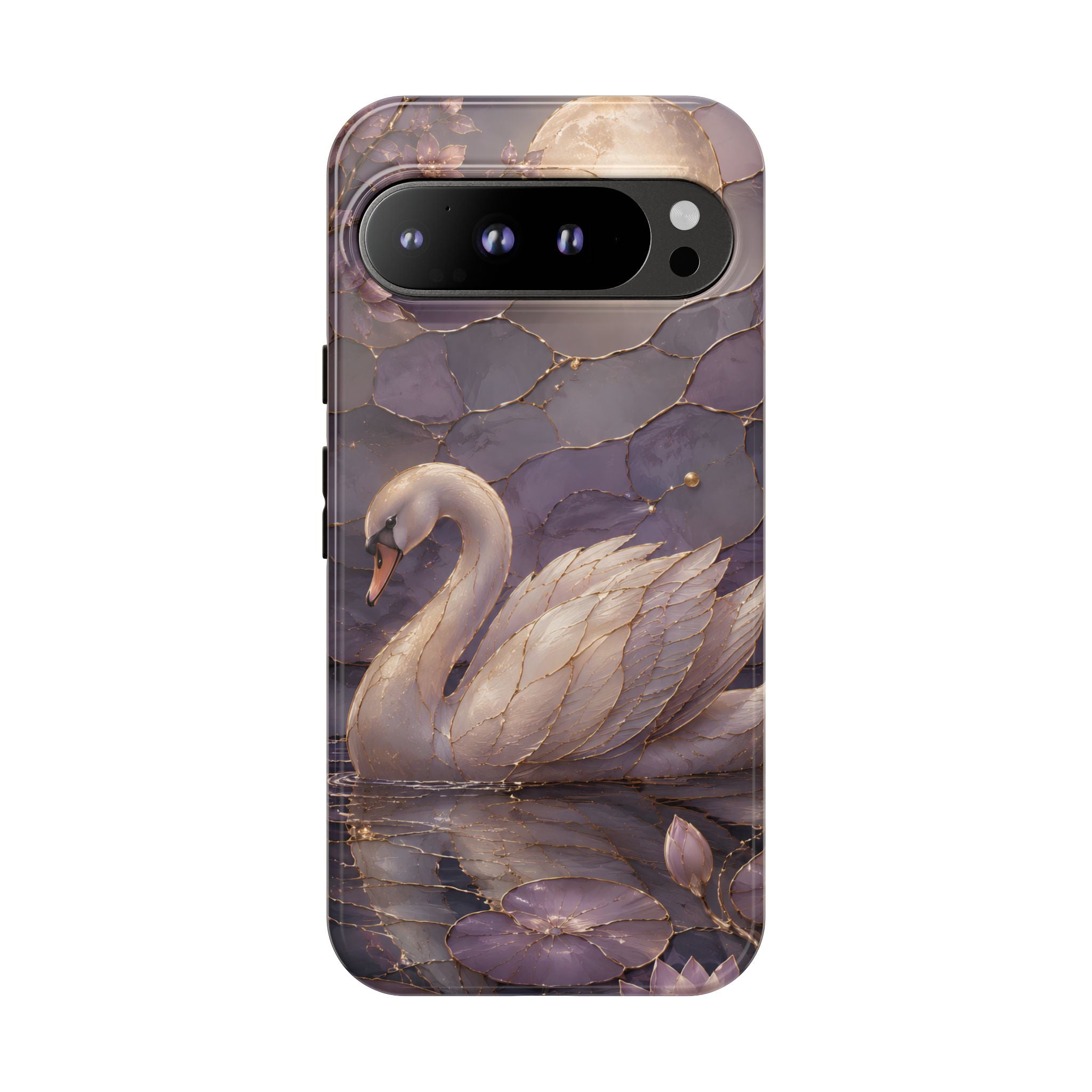 Swan Google Pixel Phone Case | Moonlit Lake Phone Case