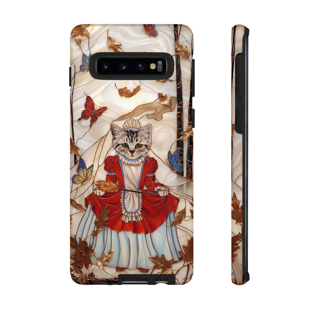 Custodia per Samsung Galaxy con motivo principessa gatto vintage