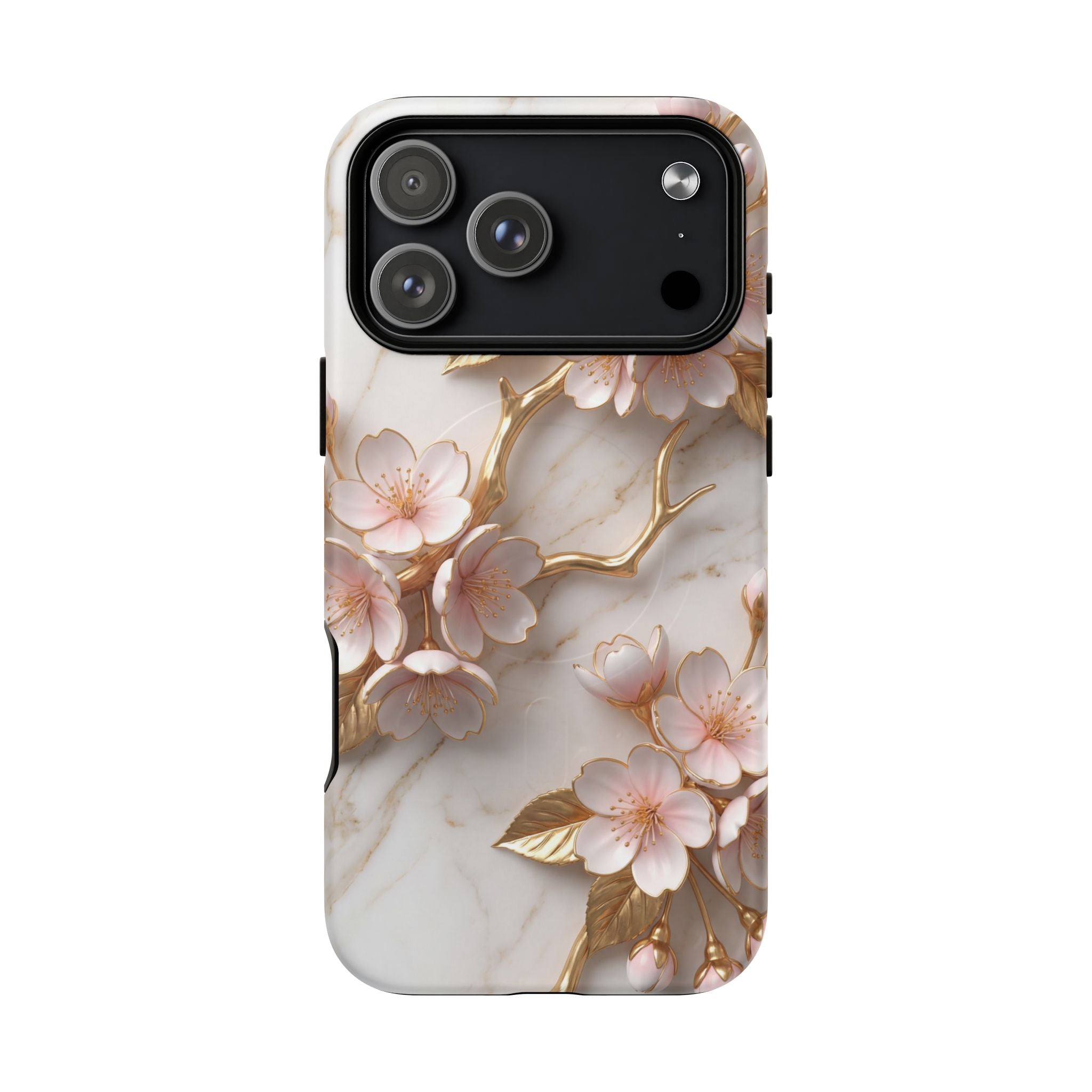 Floral Cherry Blossom MagSafe Phone Case — Tough Protective iPhone Cover
