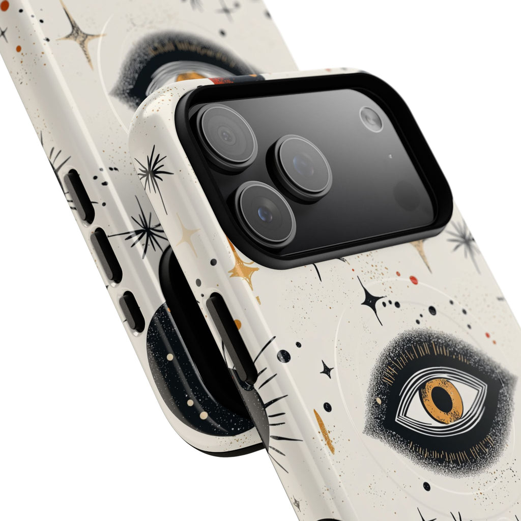 Custodia Mystic Eye MagSafe per iPhone | Luna e stelle celesti