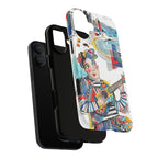 Artistic Musician MagSafe iPhone Case | Colorful Guitar Cityscape Tough Case