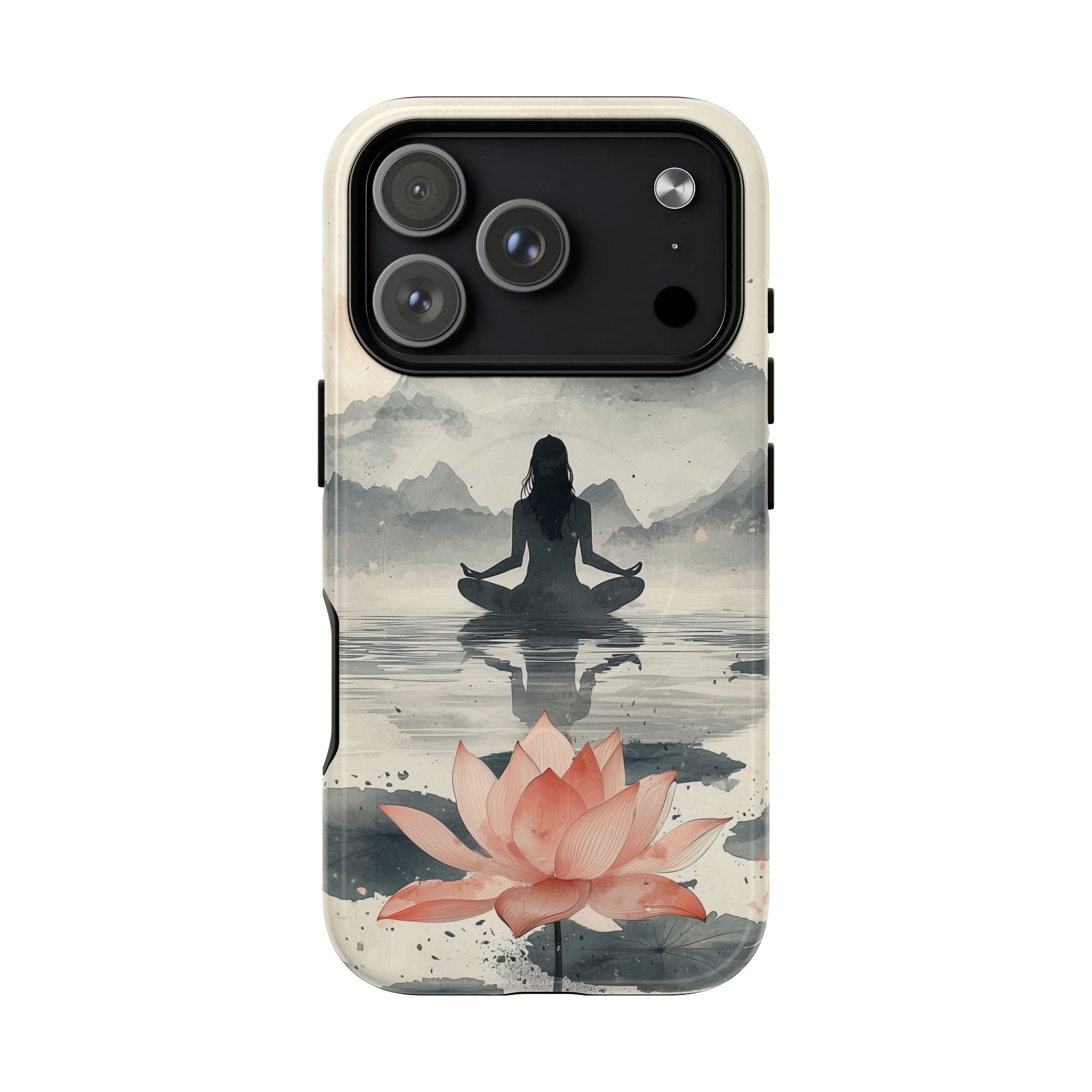 Zen Yoga Meditation Lotus MagSafe iPhone Case