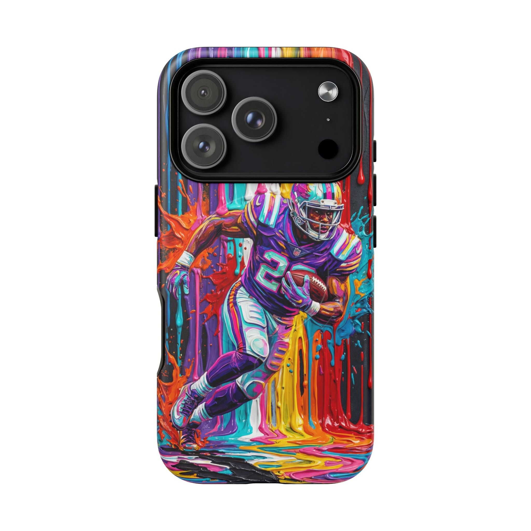 Vibrant American Football Runner MagSafe iPhone Case
