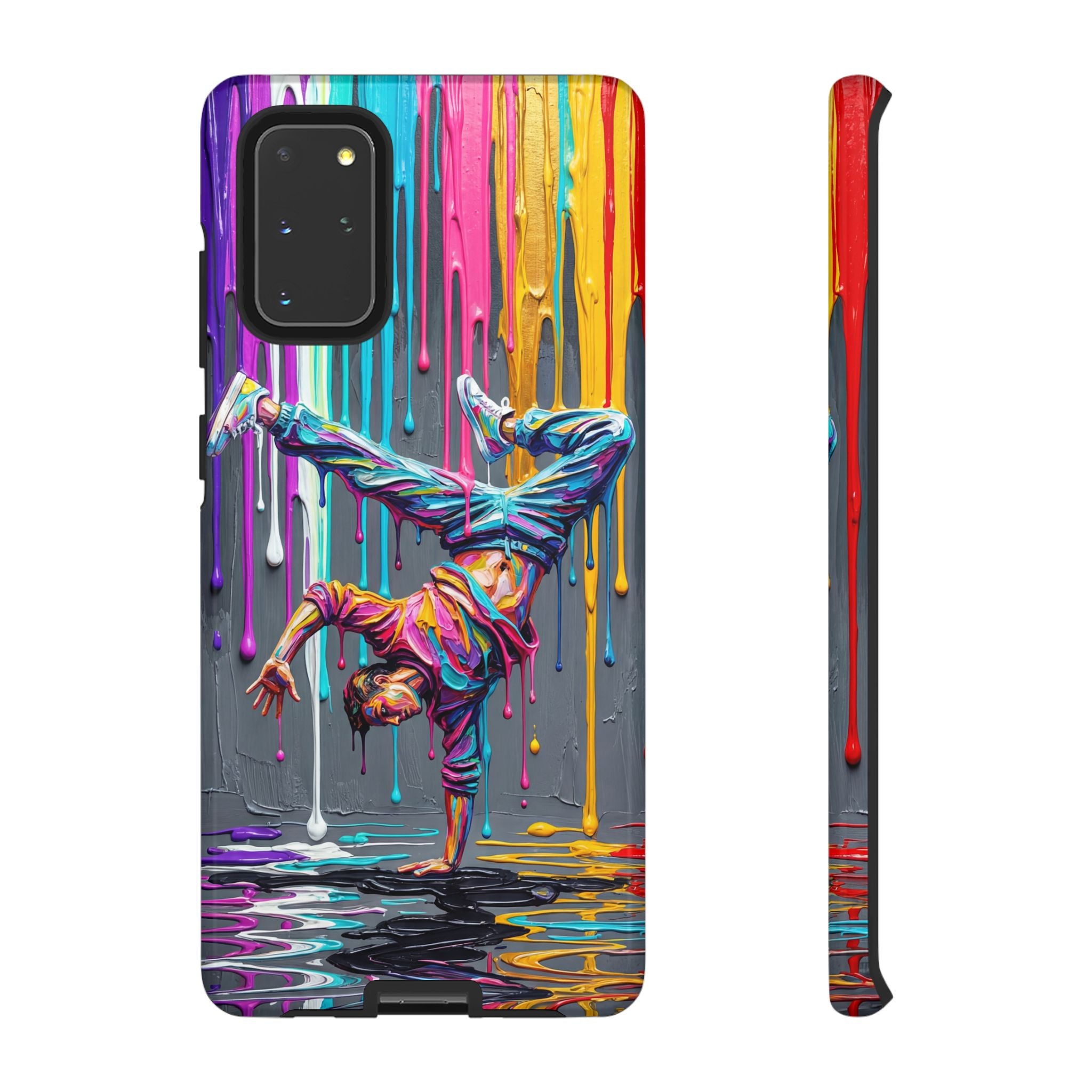 Colorful Breakdancer Graffiti Tough Samsung Galaxy Phone Case