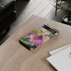 Floral Watercolor Tough Google Pixel Phone Case | Pink Lotus Garden Protective Cover