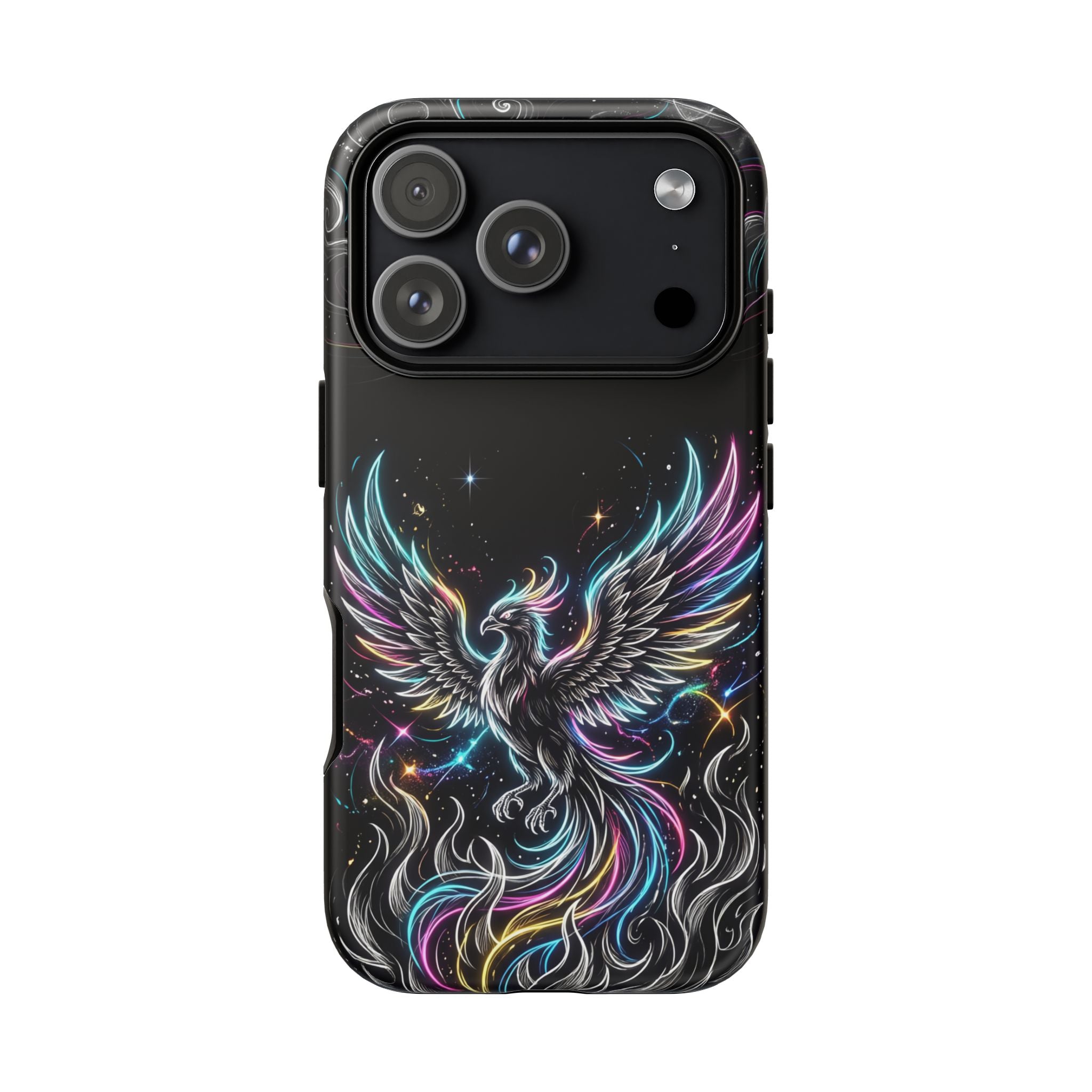 Colorful Neon Phoenix Tough iPhone Case