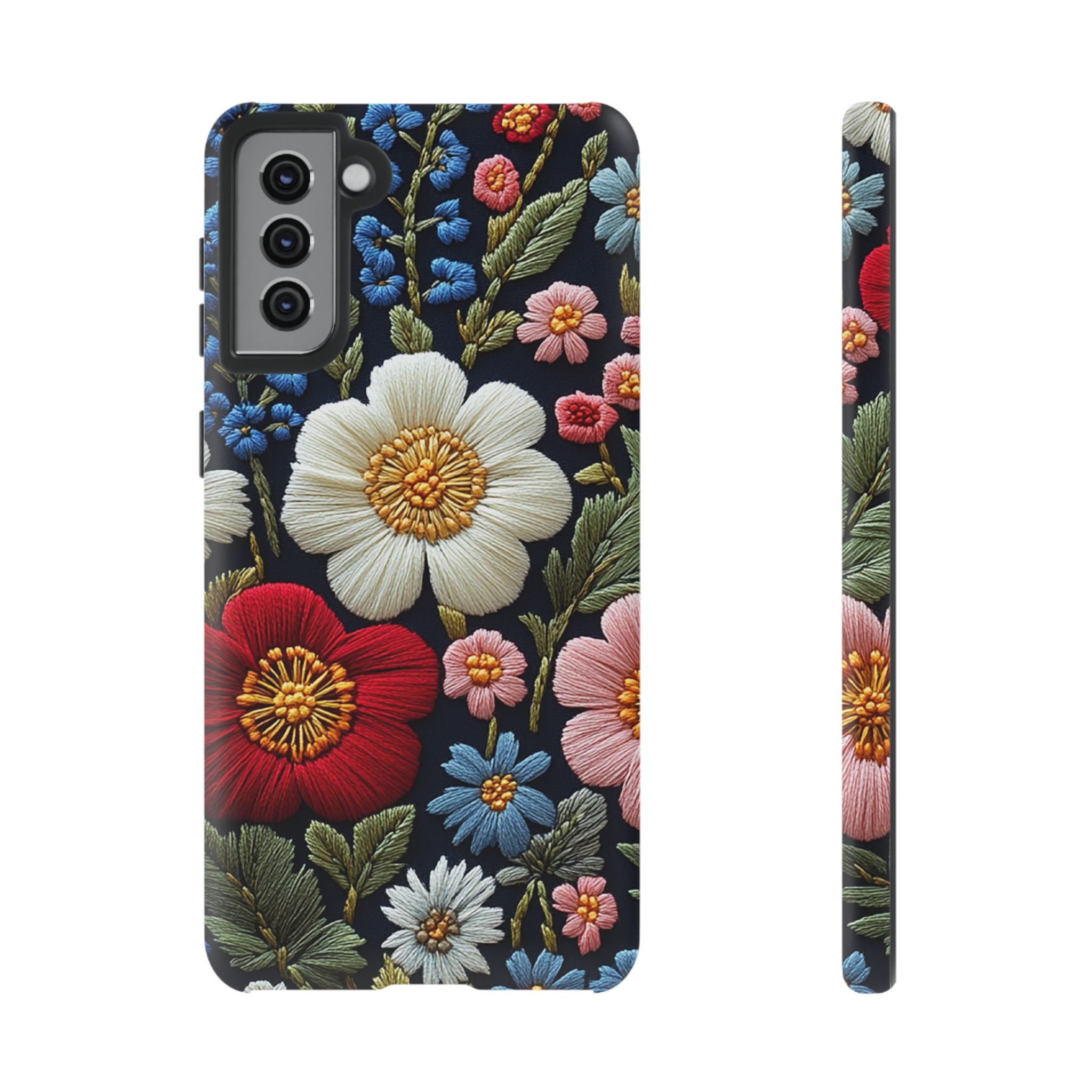 Floral Embroidered Garden Samsung Galaxy Case