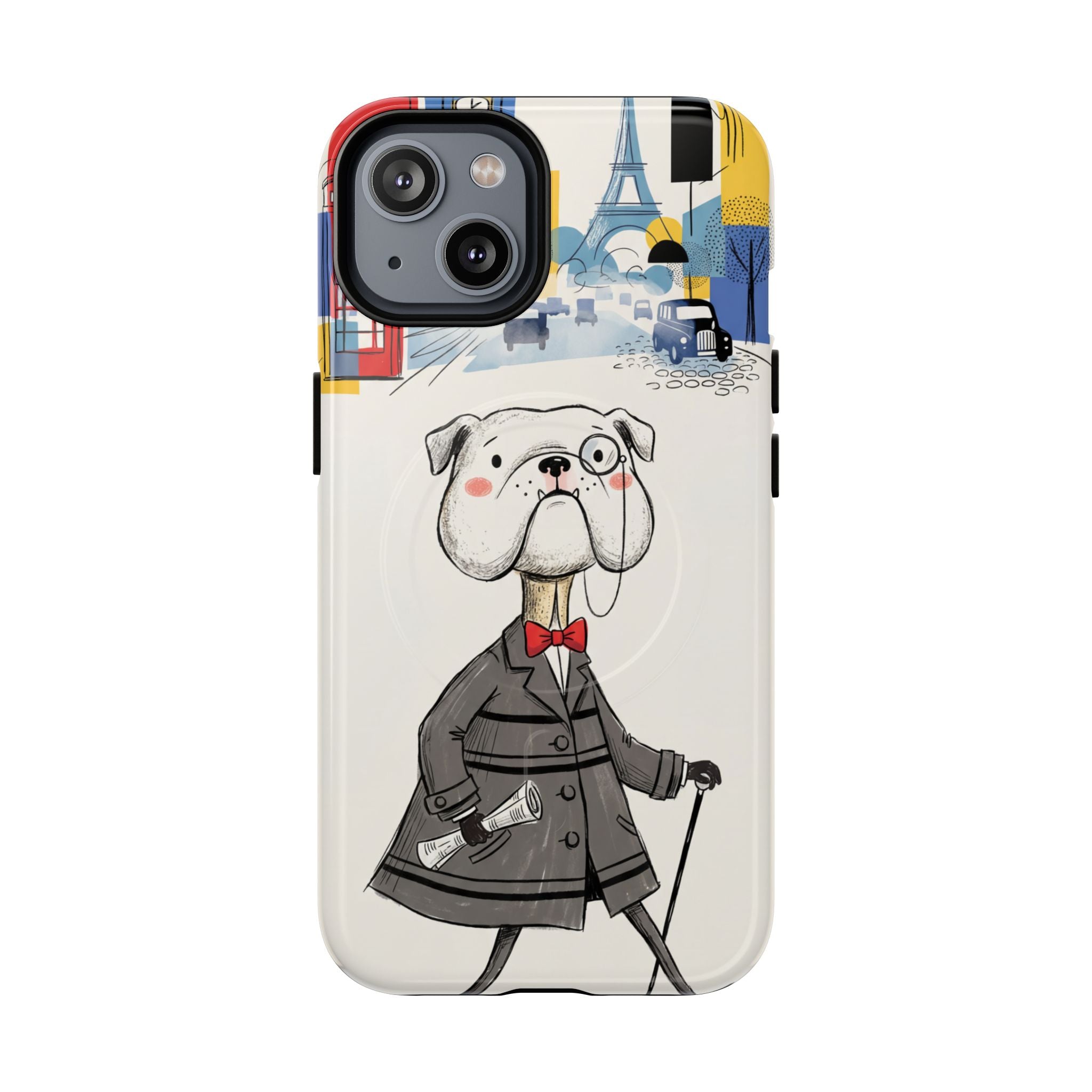 Vintage Dapper Gentleman Bulldog MagSafe iPhone Case