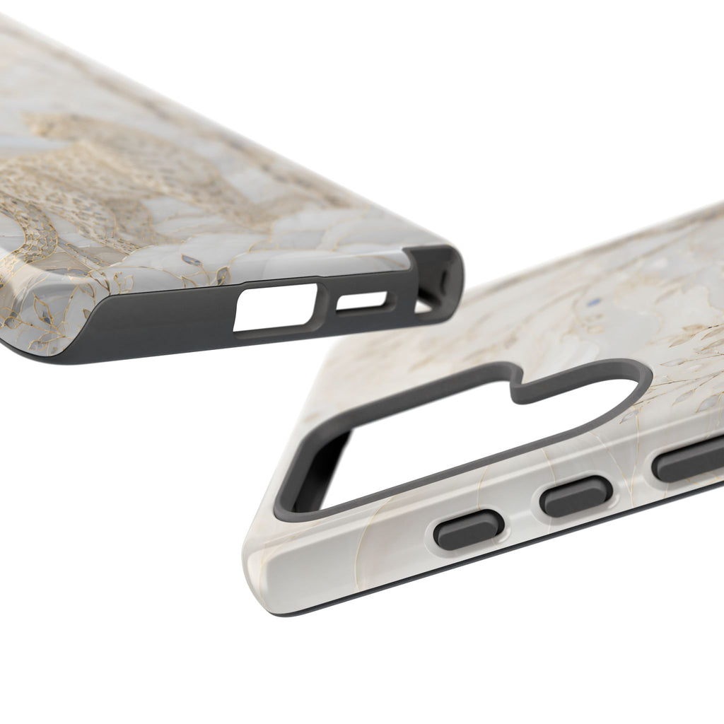 Snow Leopard Samsung Galaxy Phone Case | Winter Forest Phone Case