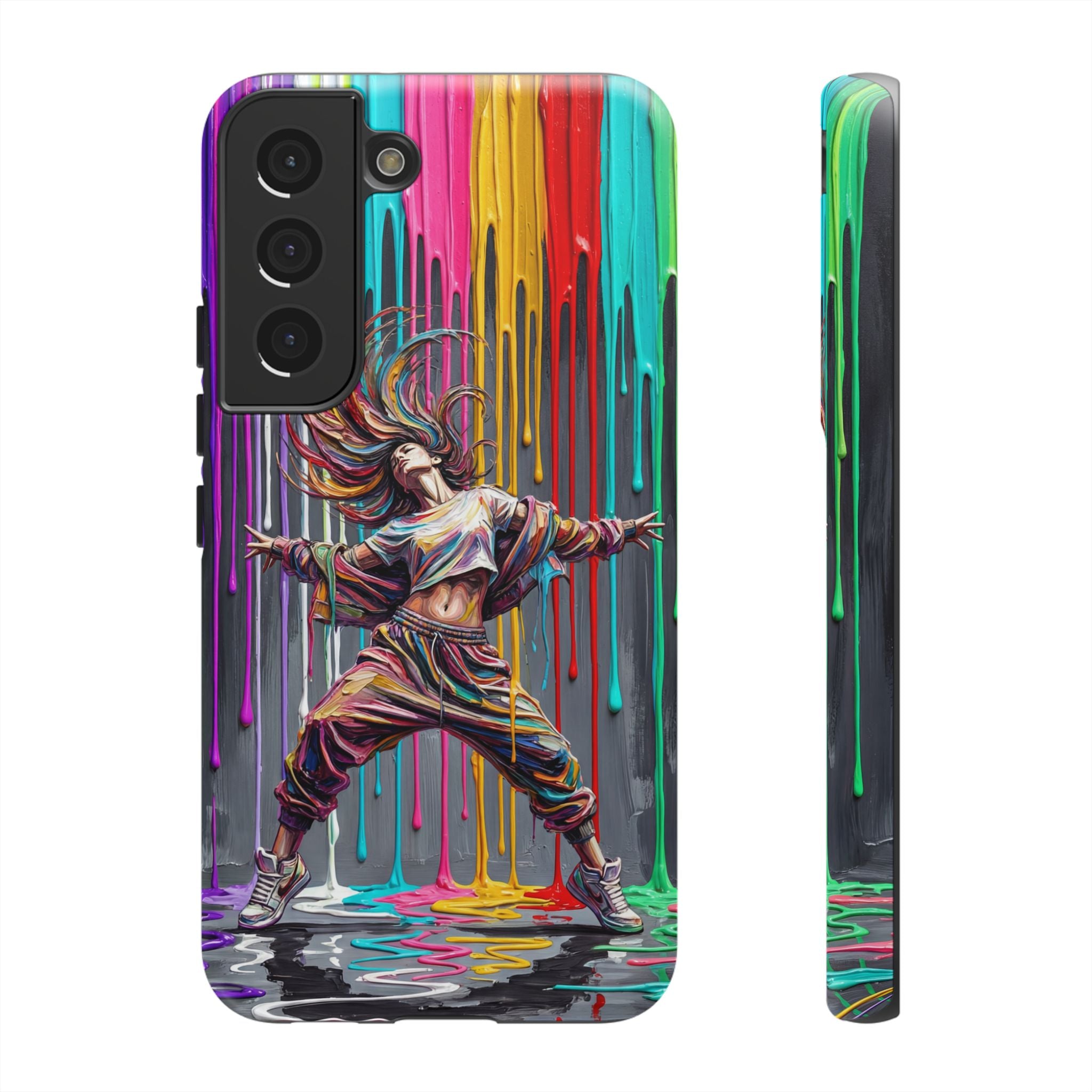 Samsung Galaxy Phone Case | Colorful Street Dance Drip Design