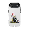 Funny Goose Referee iPhone Case | Soccer Red Card Art Cover