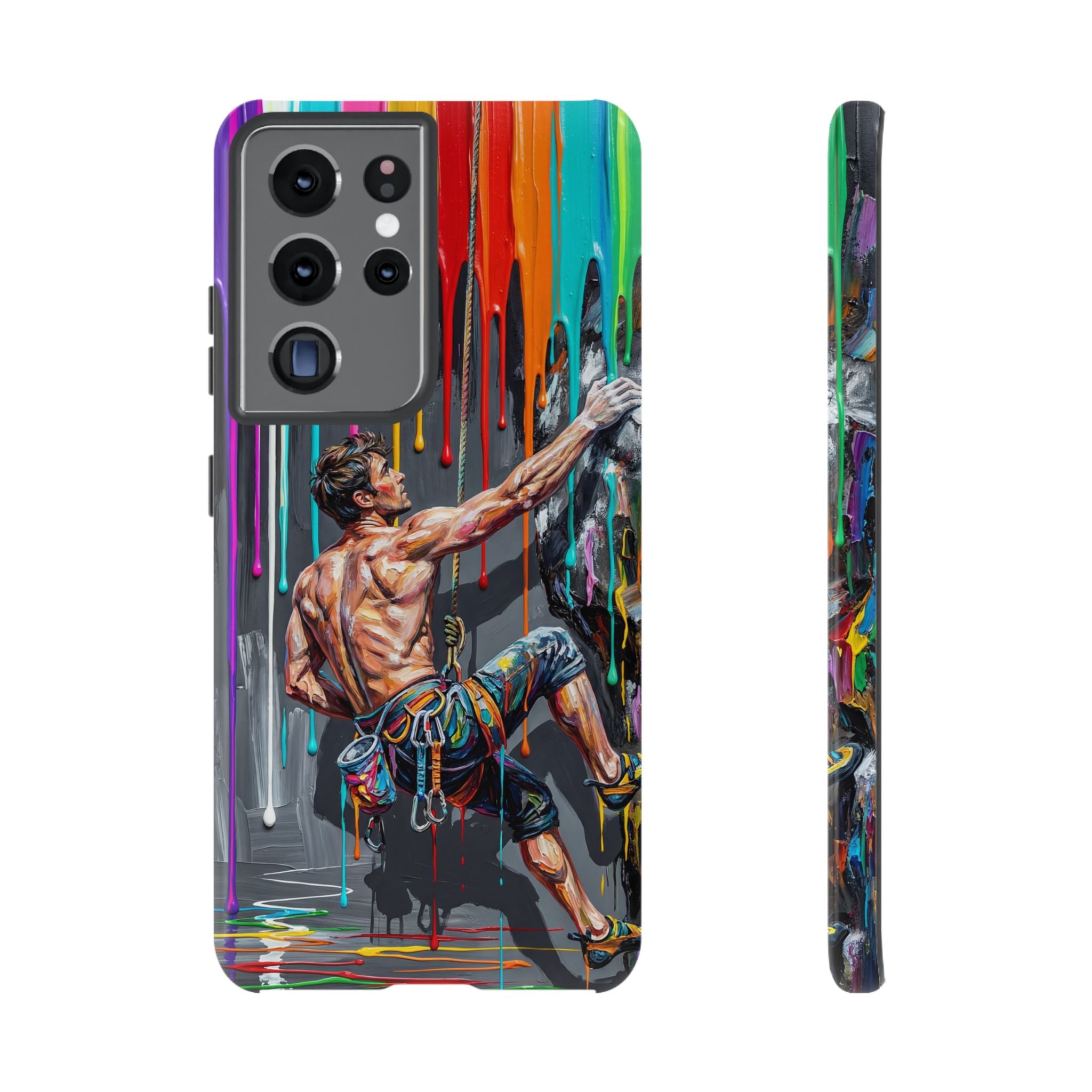 Colourful Rock Climber Art Protective Samsung Galaxy Phone Case