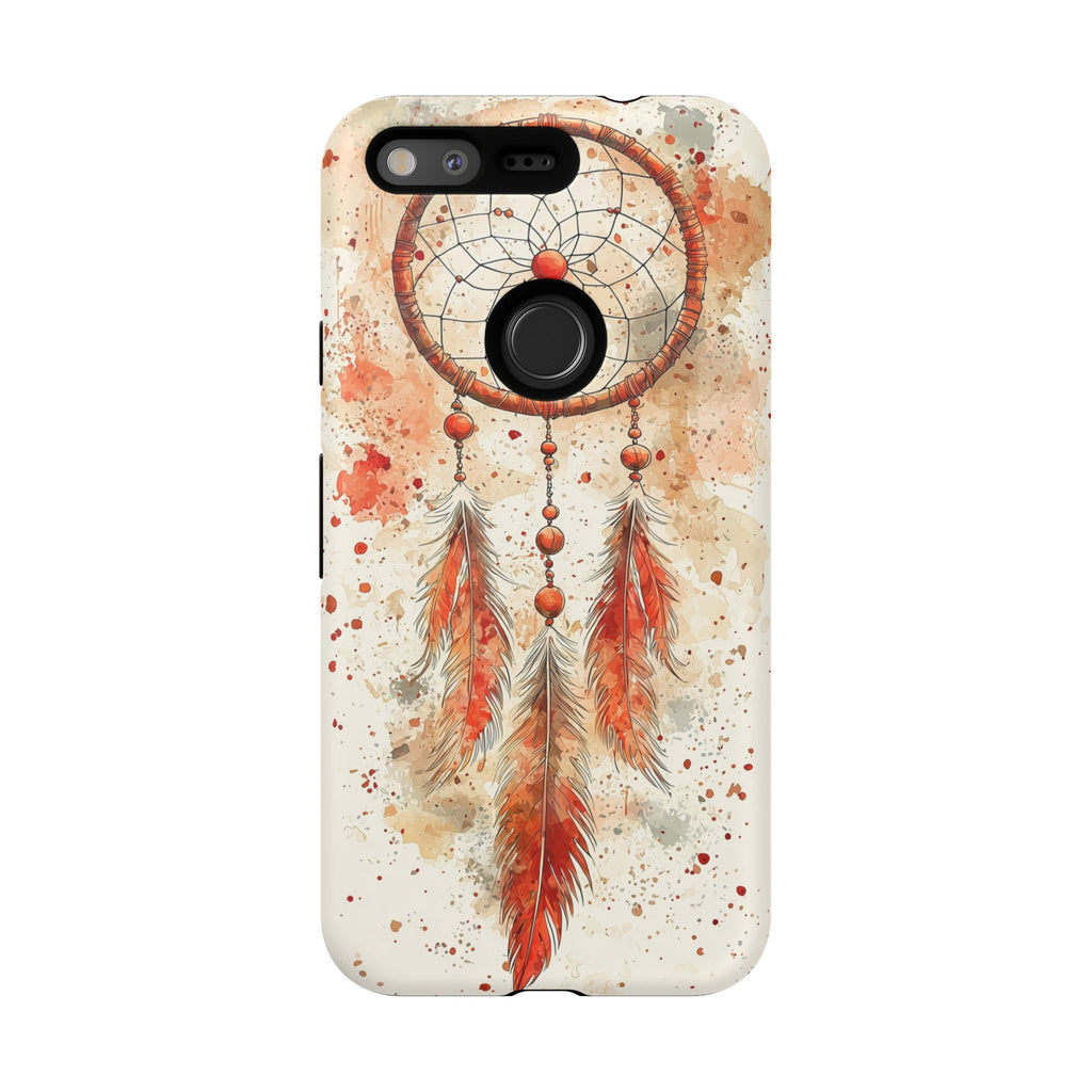 Dreamcatcher Tough Google Pixel Case | Watercolour Feather
