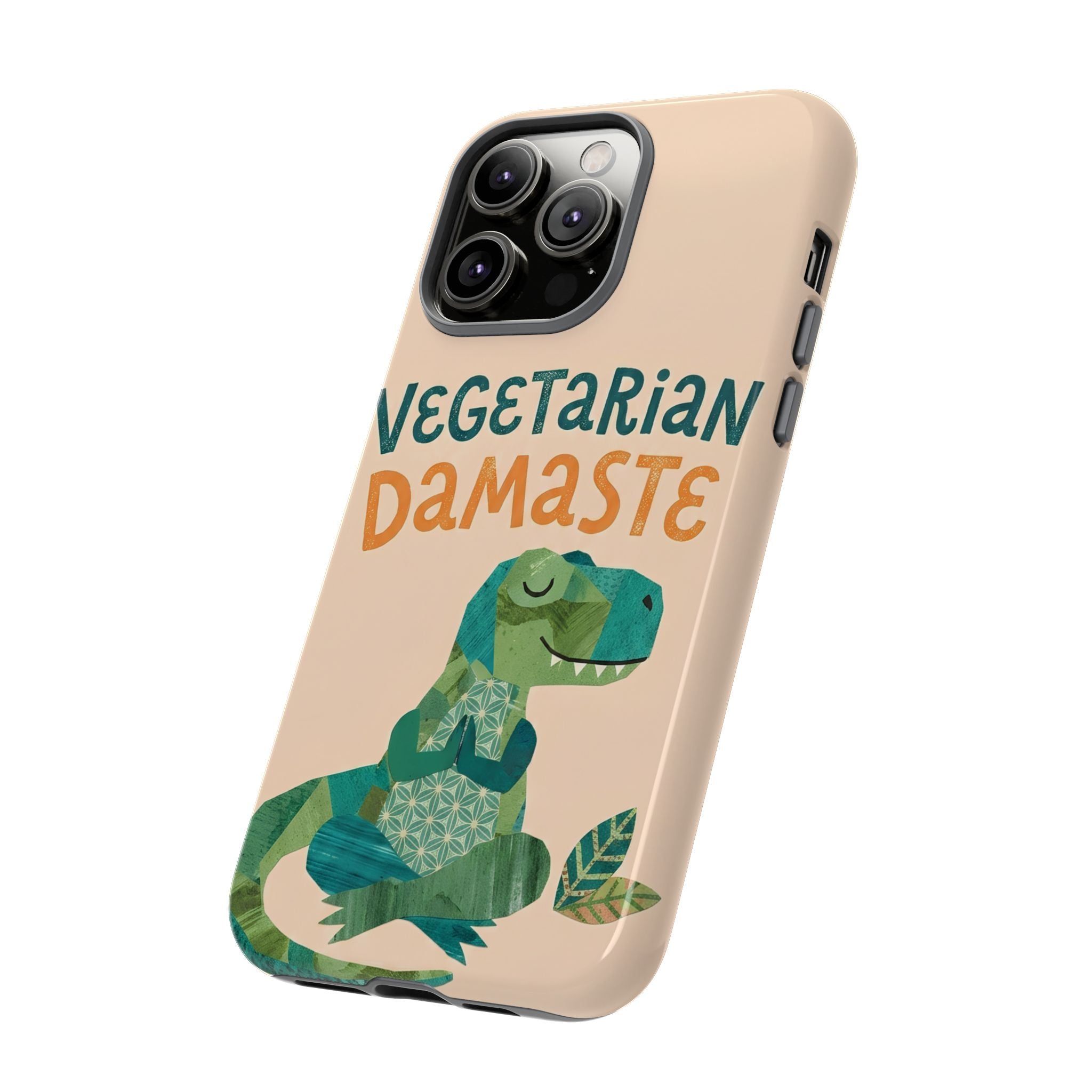 Cute Dinosaur Tough iPhone Case | Whimsical Meditating Dino Cover