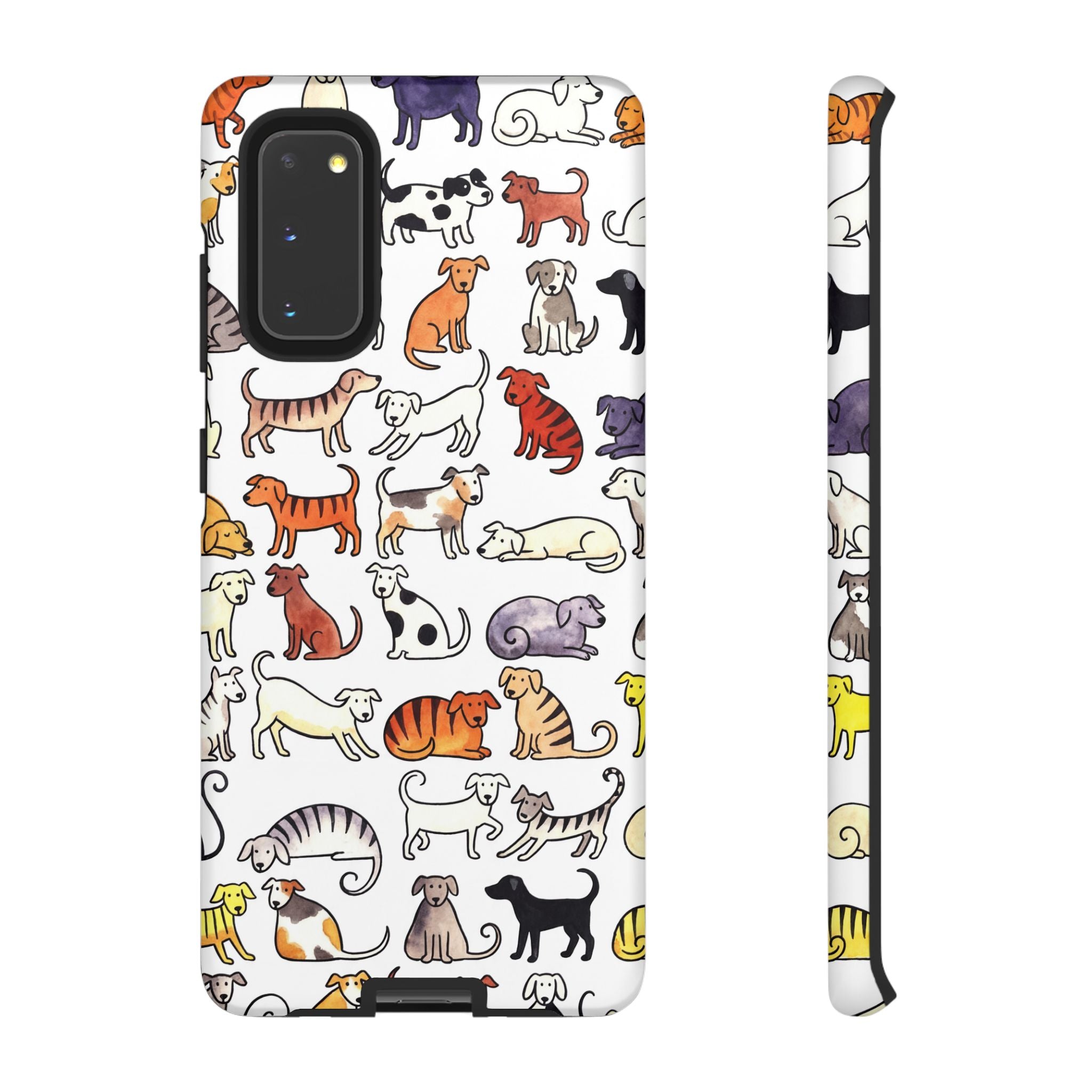 Dog Pattern Samsung Galaxy Case | Cute Colourful Dogs