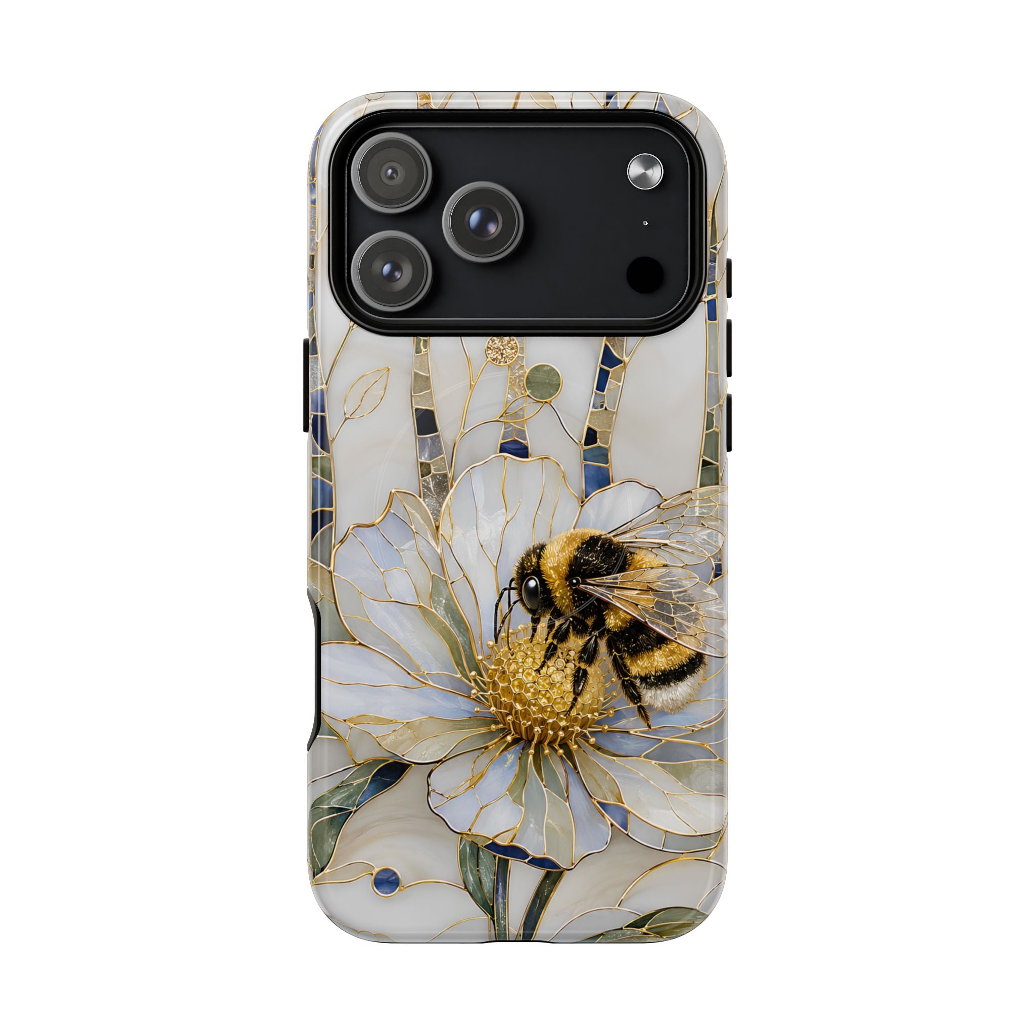 Bumblebee on White Flower Tough MagSafe Case