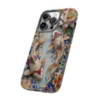 Koi Pond Tough iPhone Case | Ornamental Lotus & Koi Fish Protective Cover