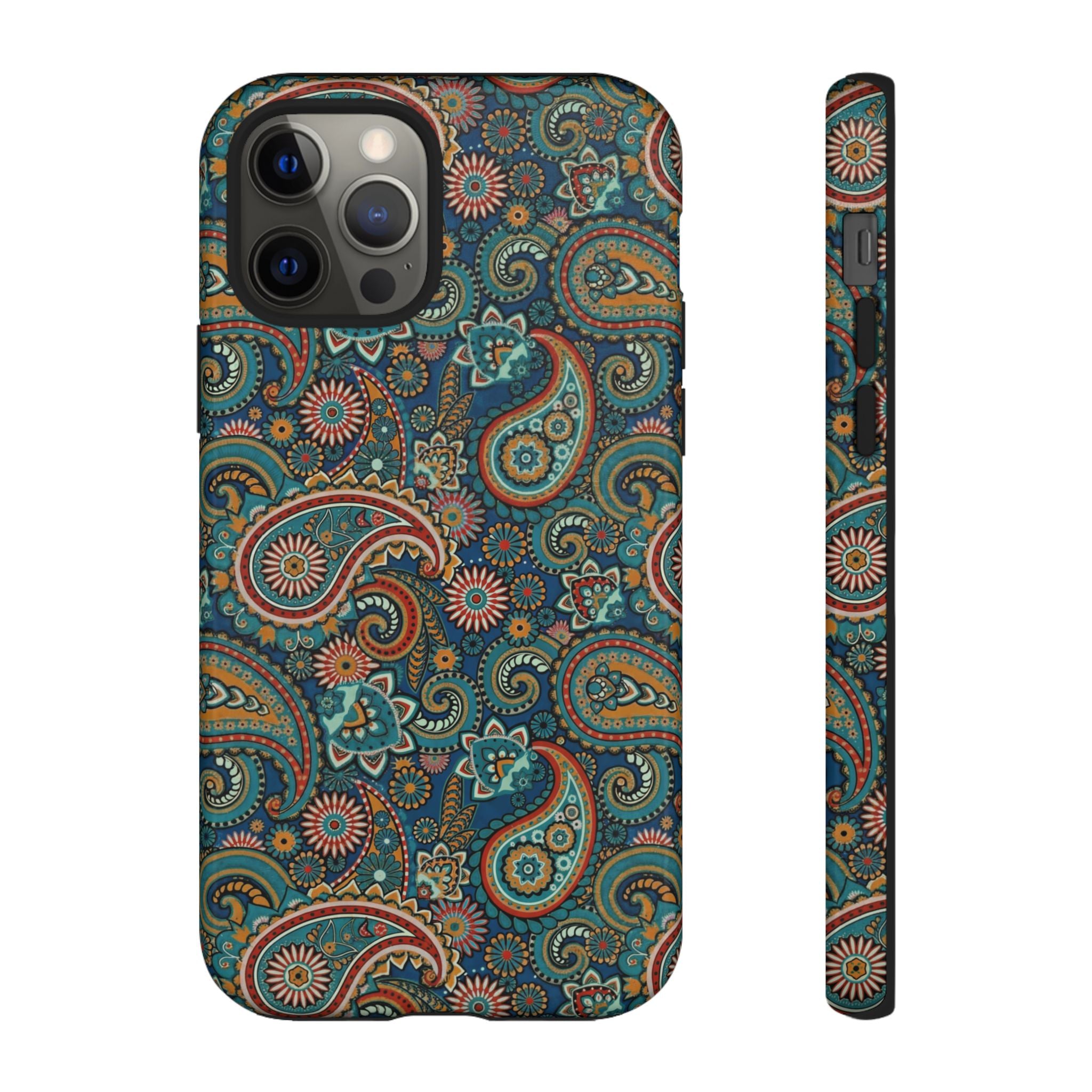 Batik Vibrant Paisley Protective Tough iPhone Case