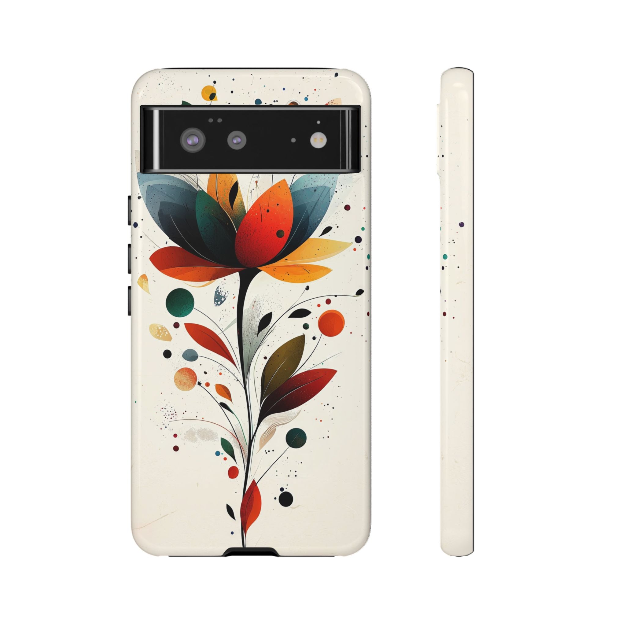 Floral Abstract Google Pixel Case | Colourful Botanical Art