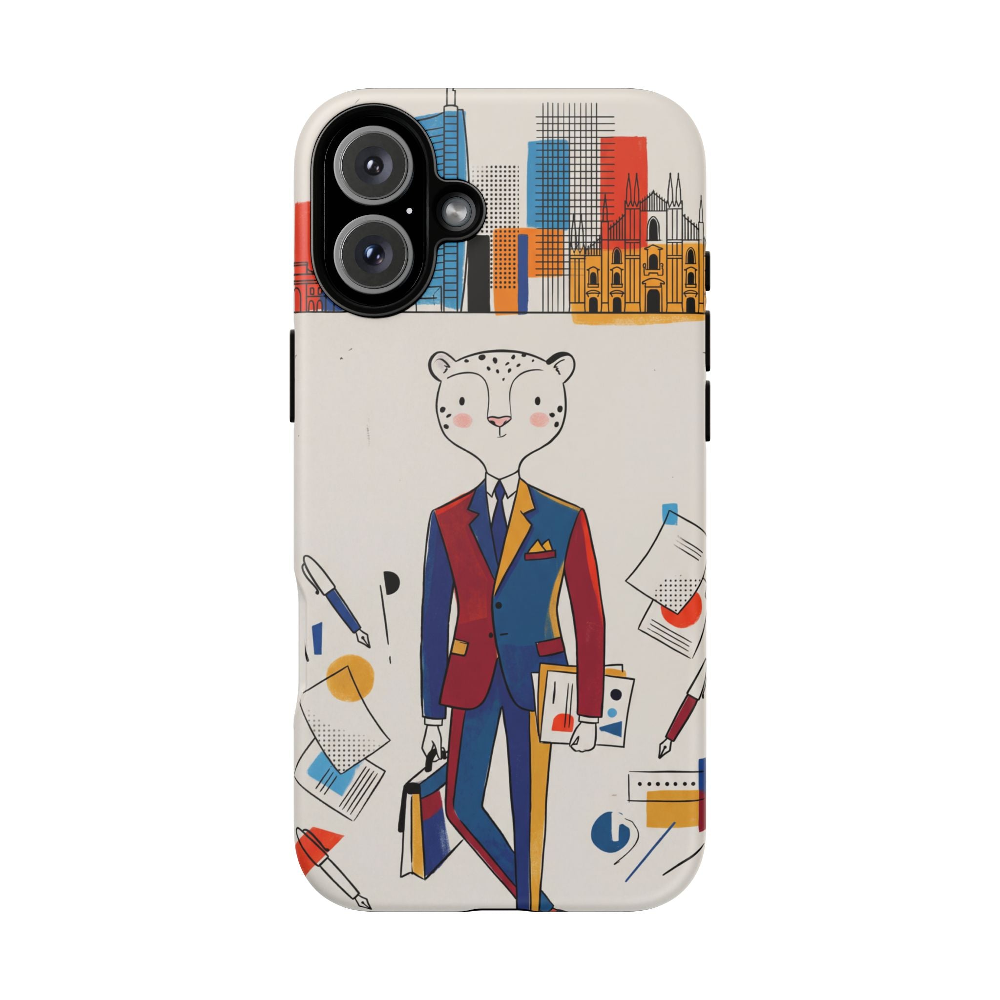 Leopard Executive Phone Case | Business Chic Illustrated