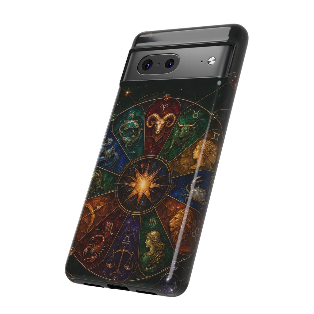 Zodiac Wheel Google Pixel Phone Case | Celestial Astrology Phone Case
