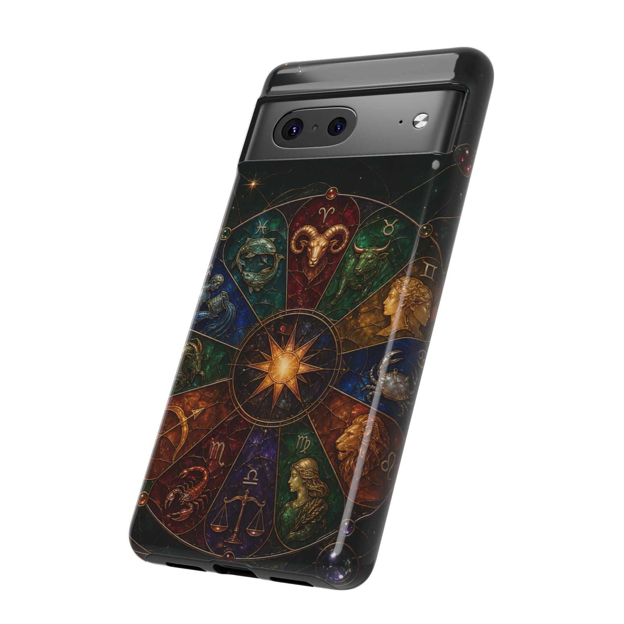 Zodiac Wheel Google Pixel Phone Case | Celestial Astrology Phone Case