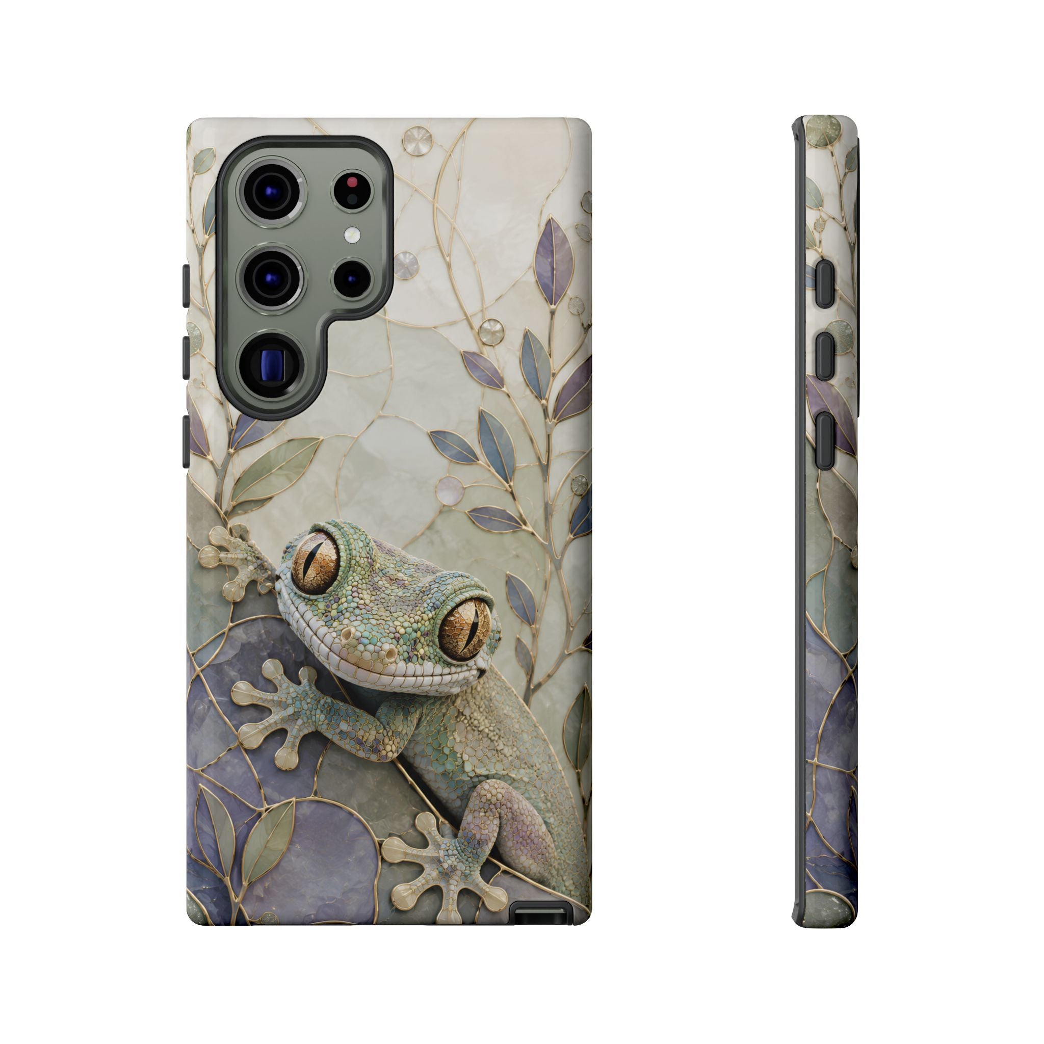Tree Frog Samsung Galaxy Phone Case | Stained Glass Frog Cover
