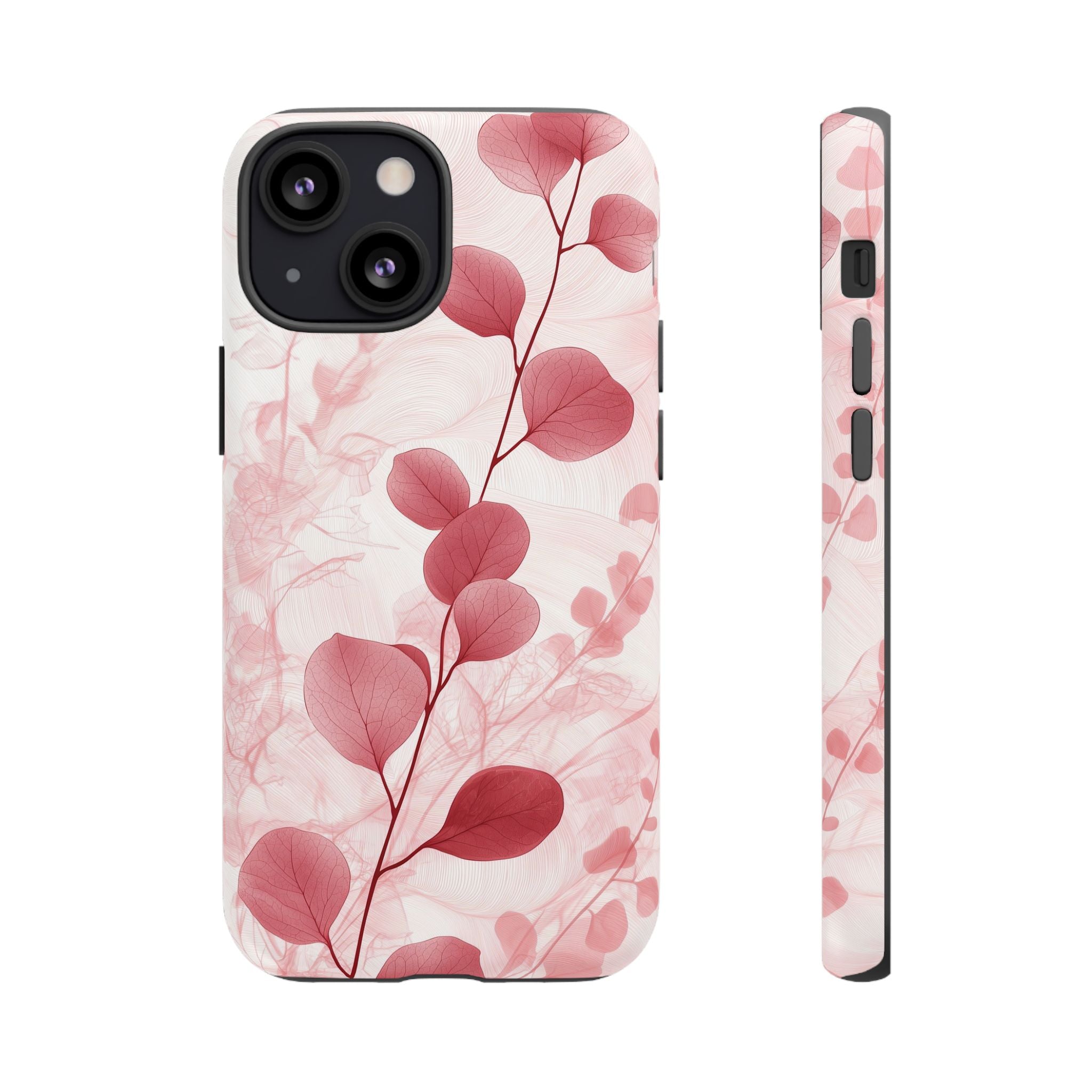 Pink Botanical Floral Eucalyptus iPhone Case