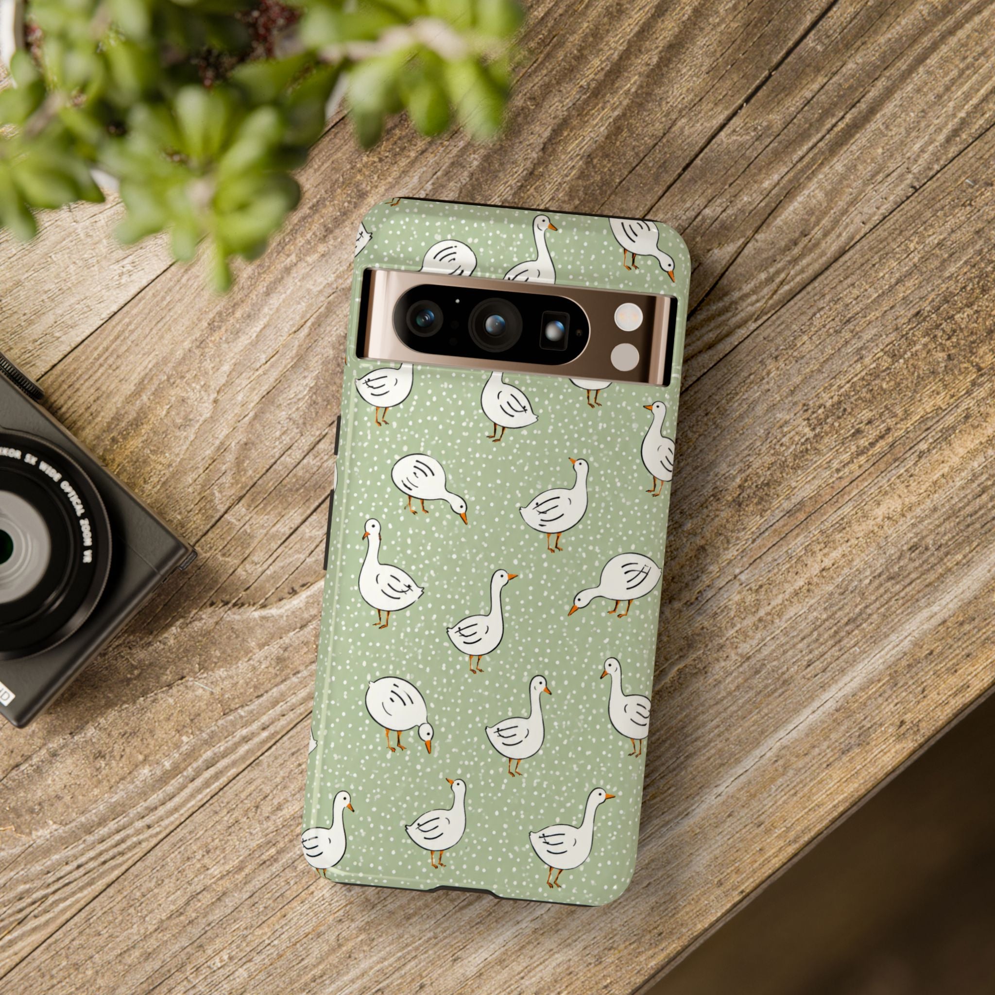 Goose Google Pixel Phone Case | Cute White Goose Pattern Cover