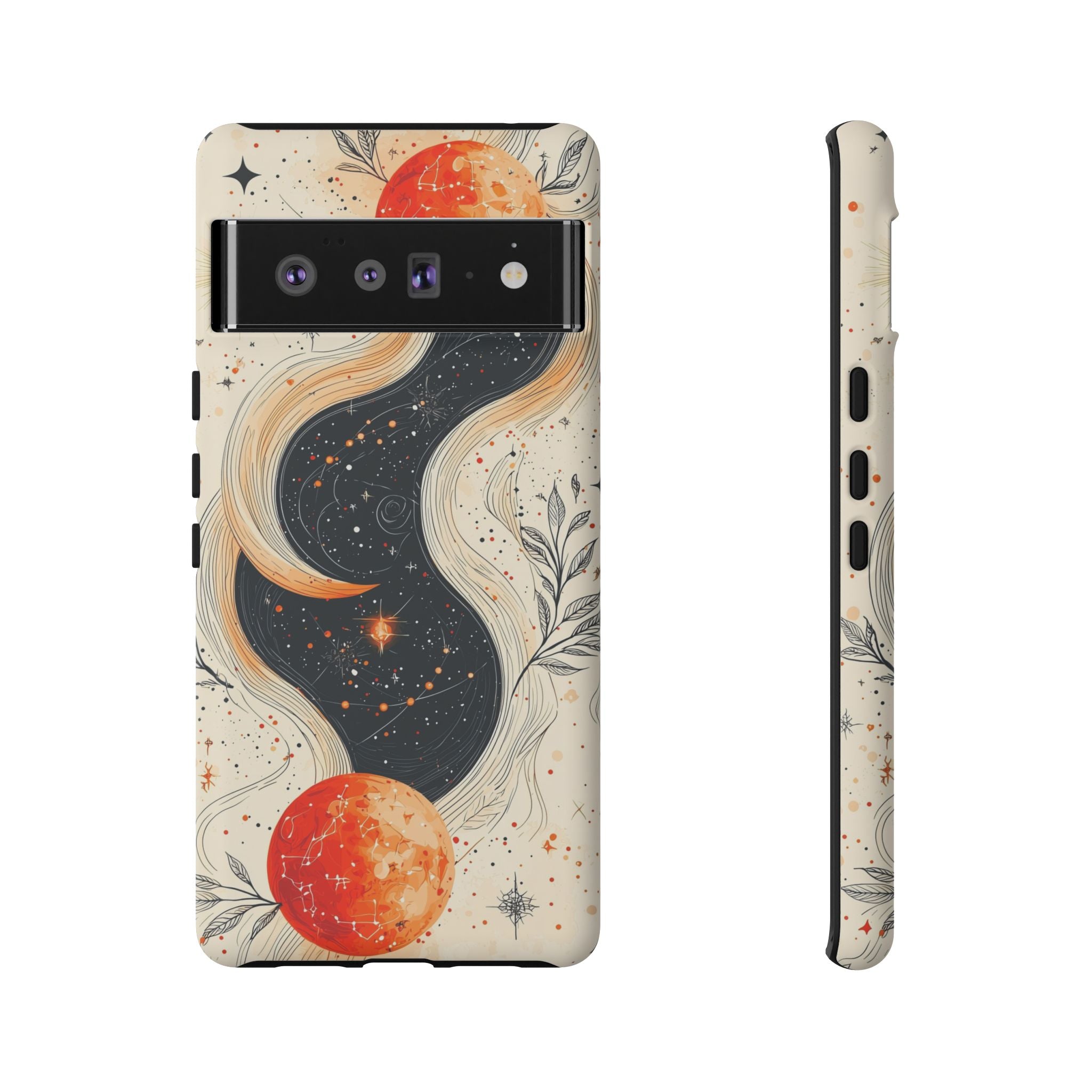 Astrology Galaxy Google Pixel Case | Red Moon Celestial
