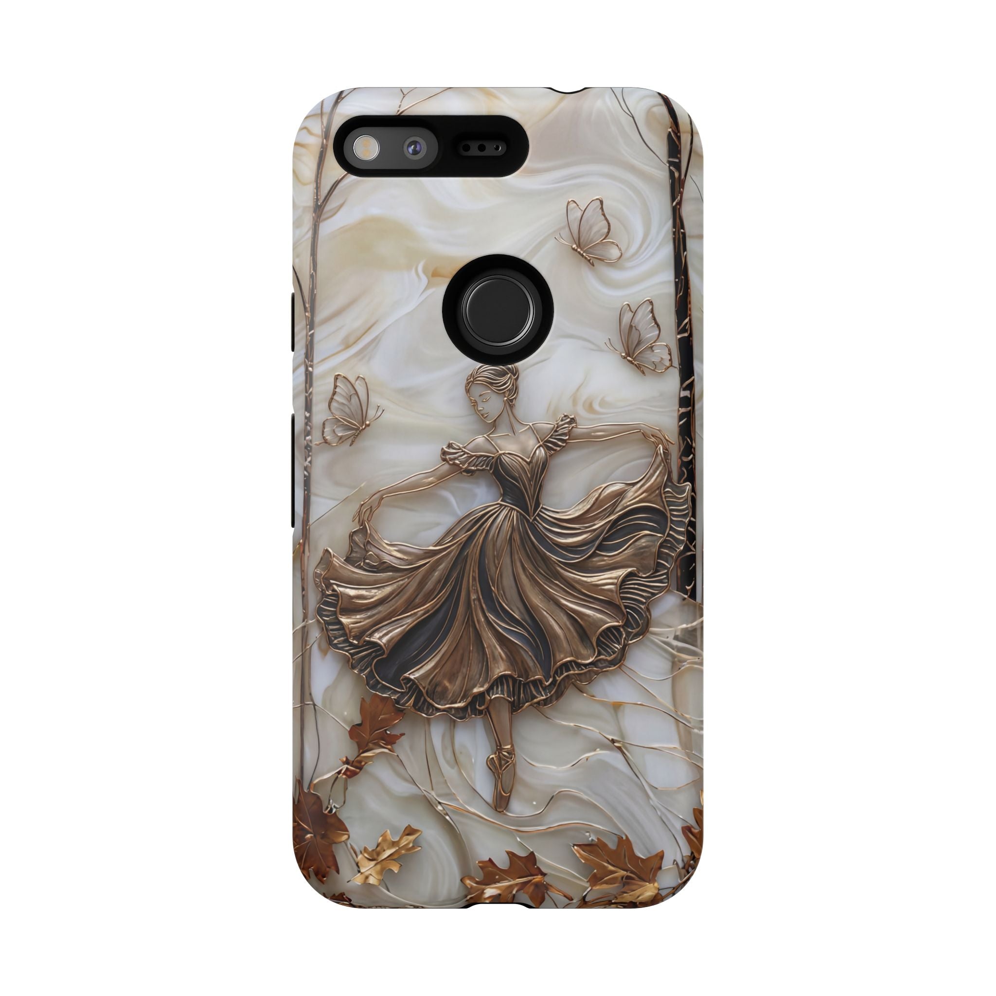 Elegant Bronze Ballerina Dance Design Google Pixel Case