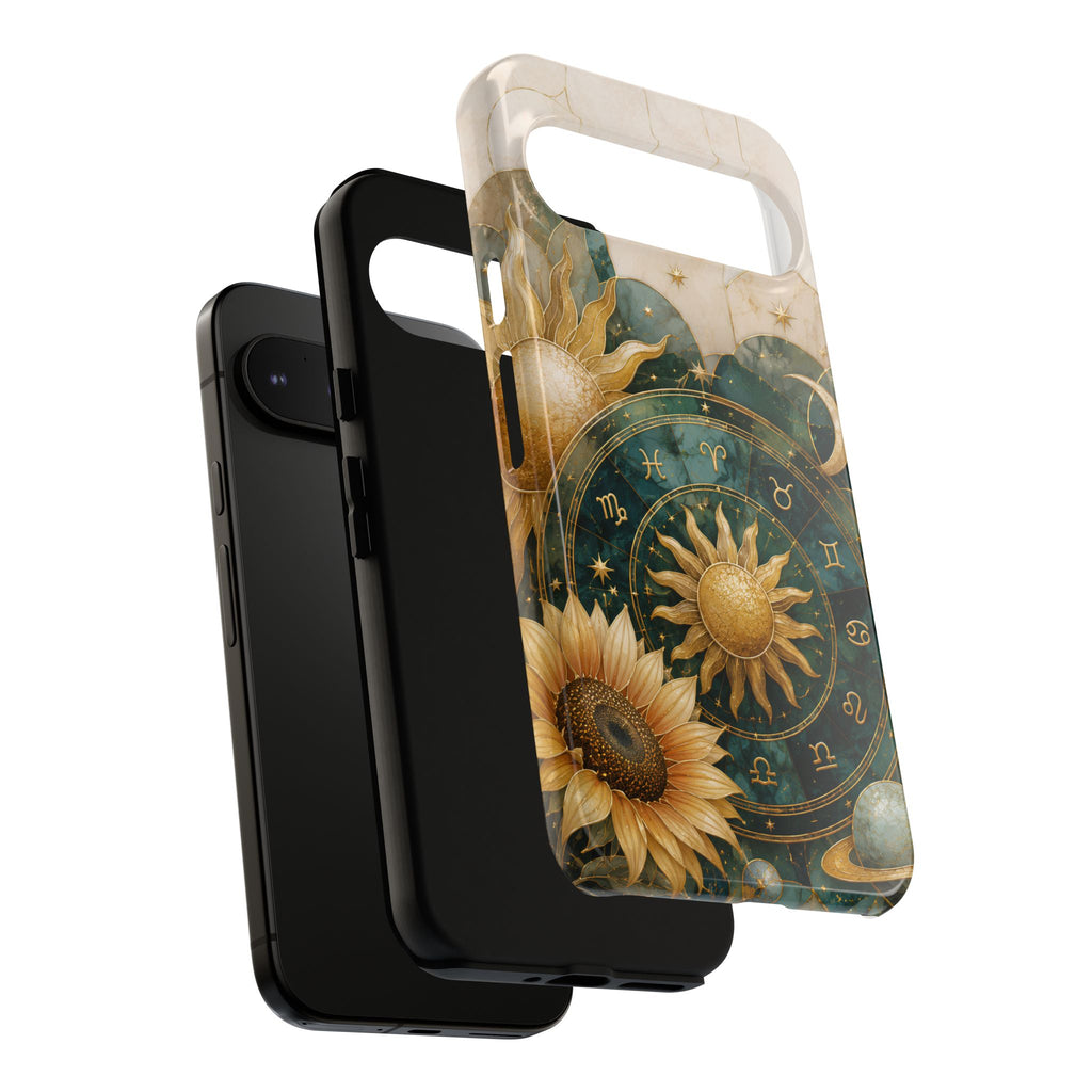 Celestial Sun Google Pixel Phone Case | Zodiac Wheel Phone Case